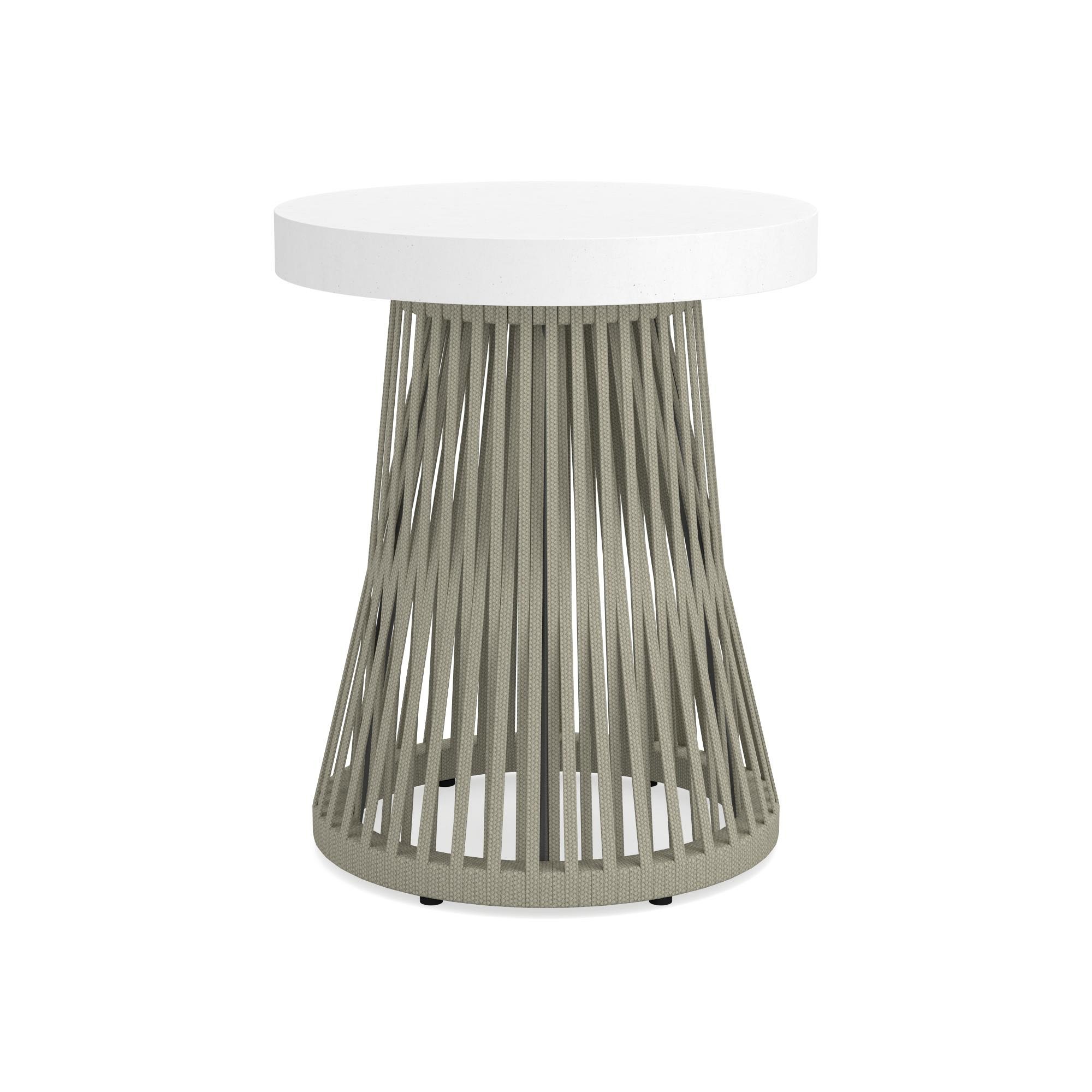 Pasadena Outdoor Fiberstone and Rope Side Table (18)