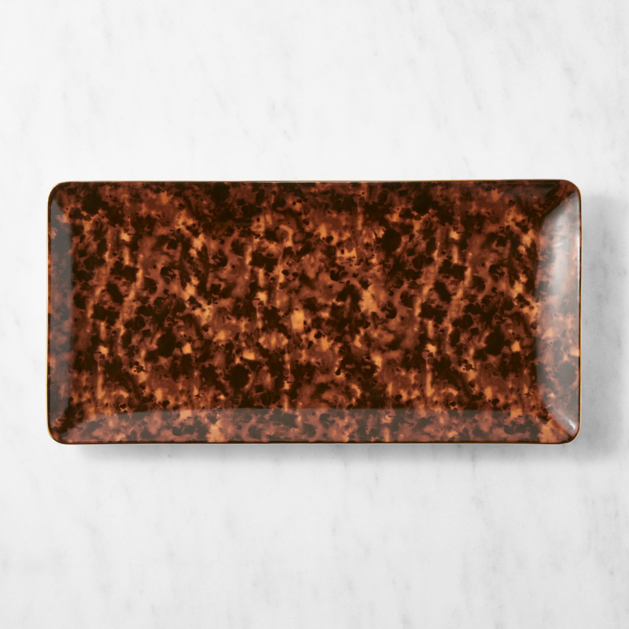 Marlo Thomas x Williams Sonoma Tortoise Shell Rectangular Tray