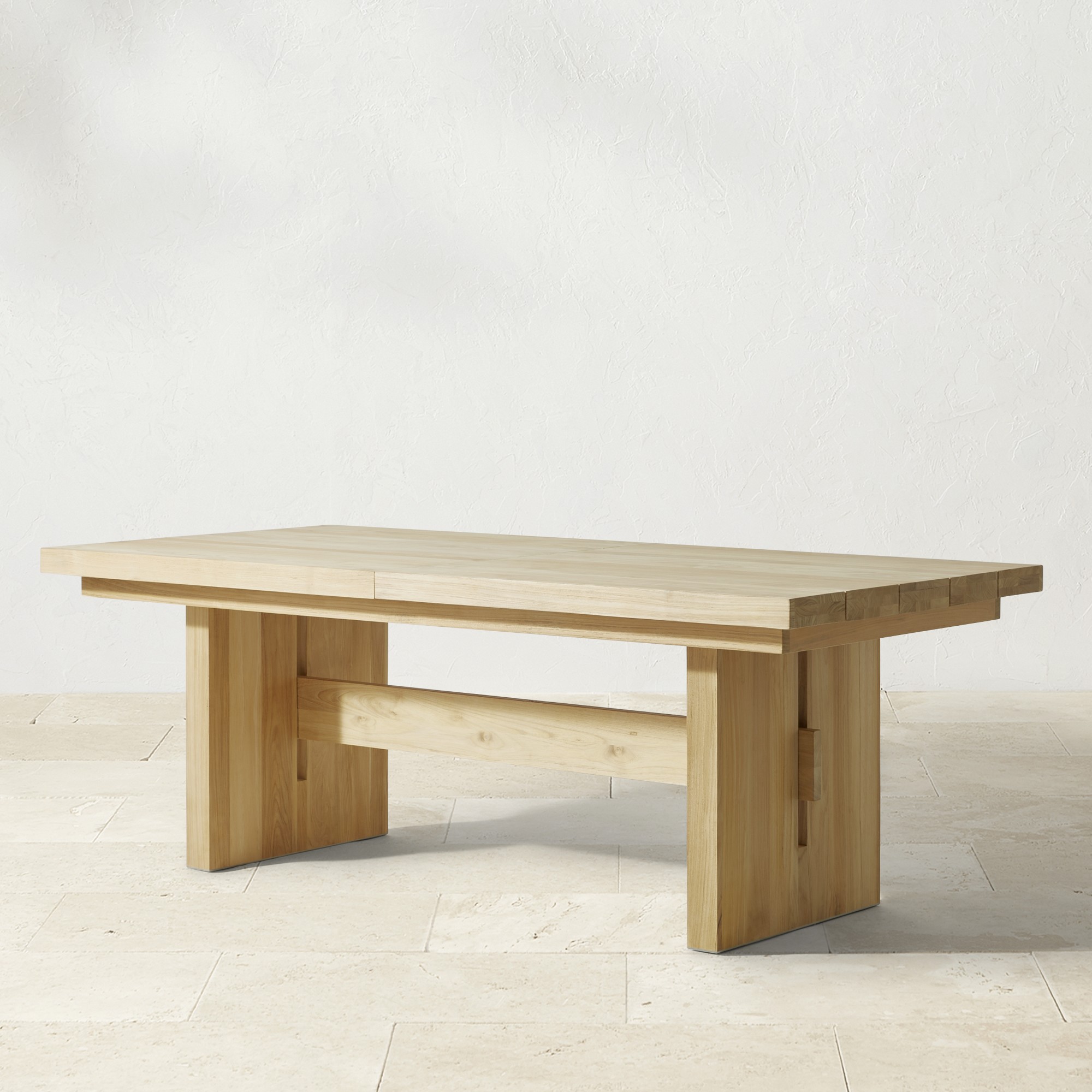 San Clemente Outdoor Natural Teak Rectangular Dining Table (84)