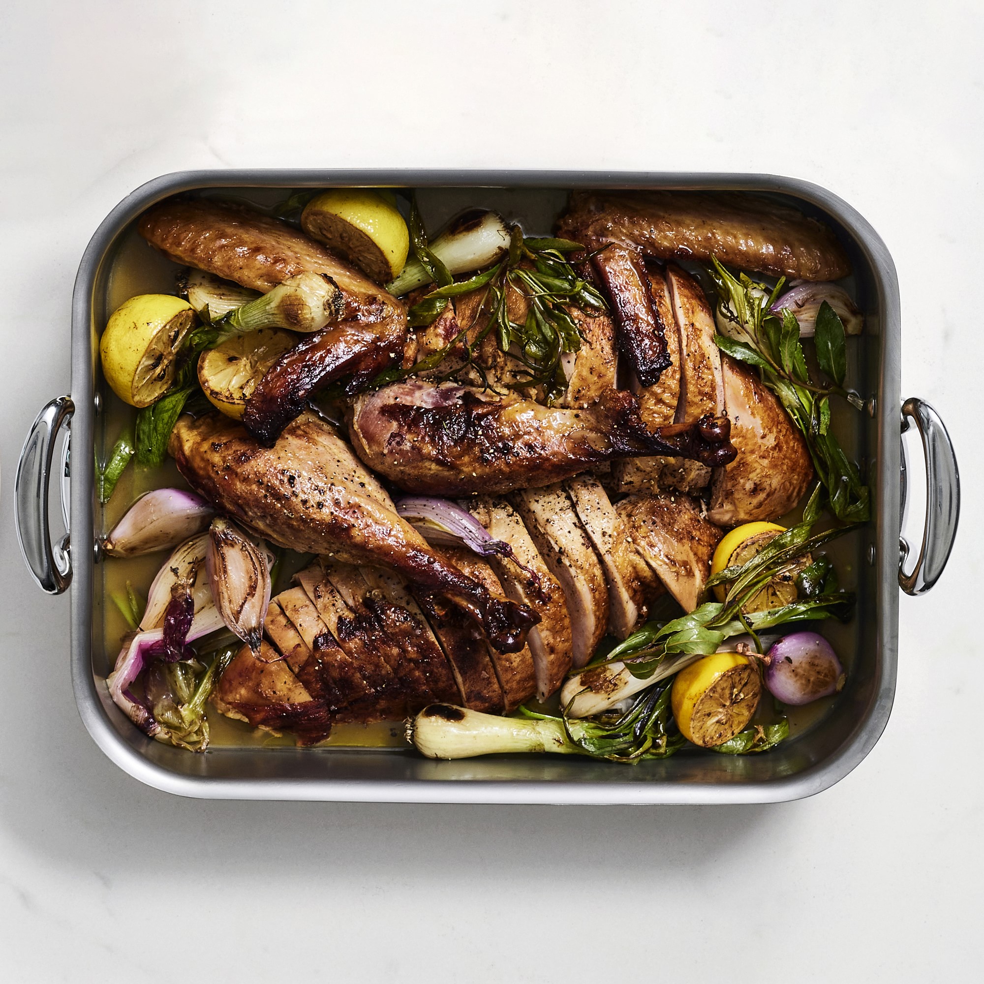 Williams Sonoma Stainless-Steel Ultimate Roaster with Rack