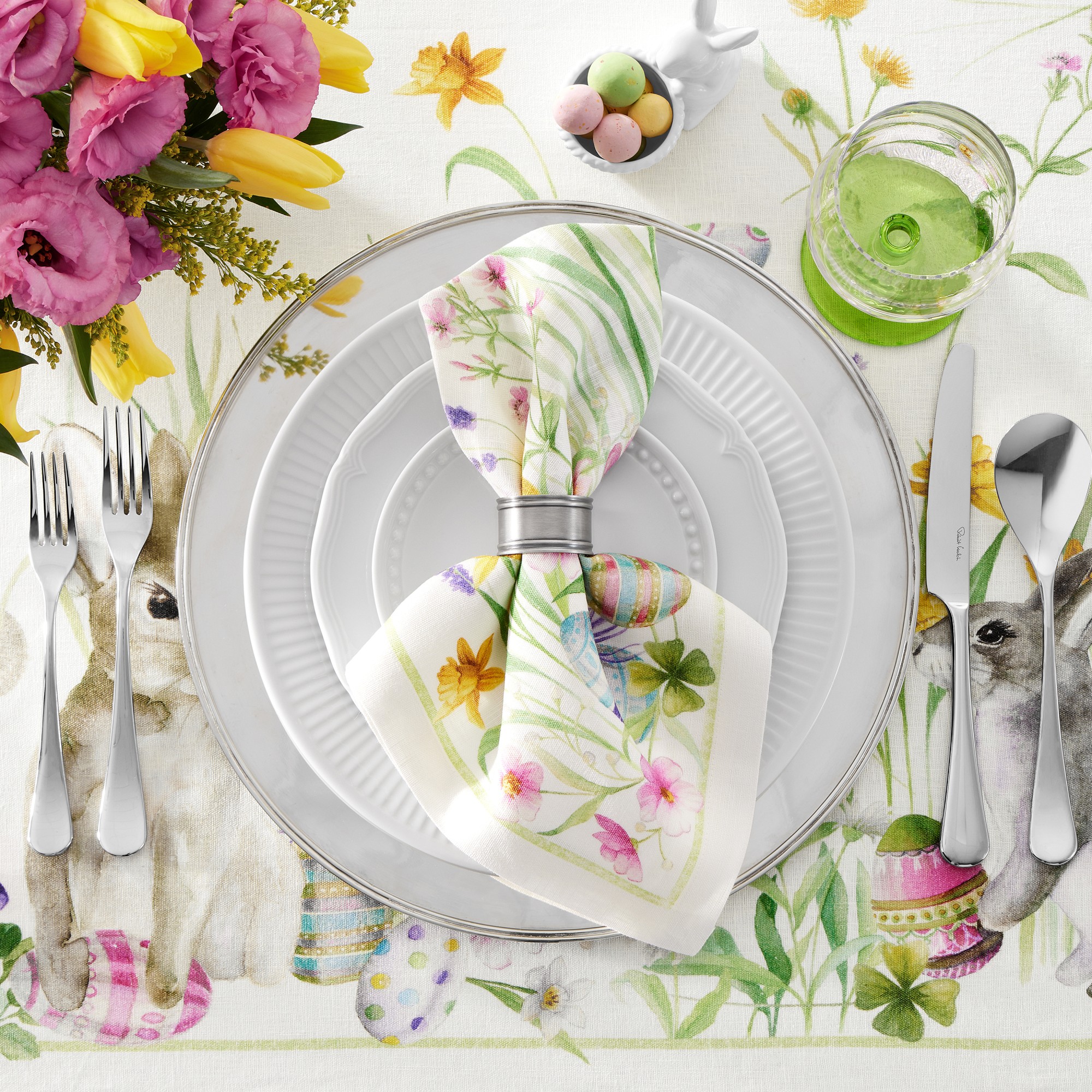 Roger Printed Napkins, Set of 4