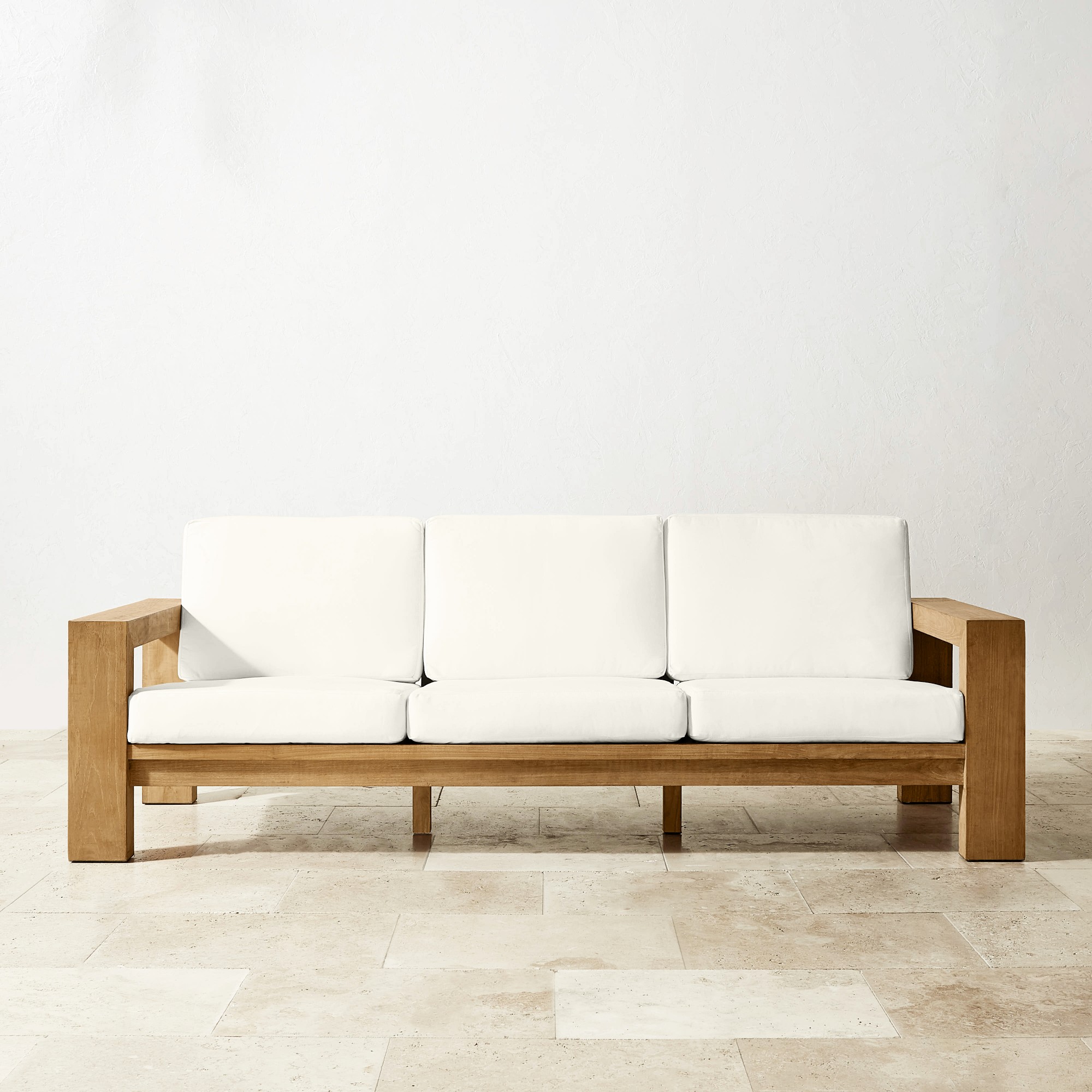 Larnaca Outdoor Teak Sofa (96-107)