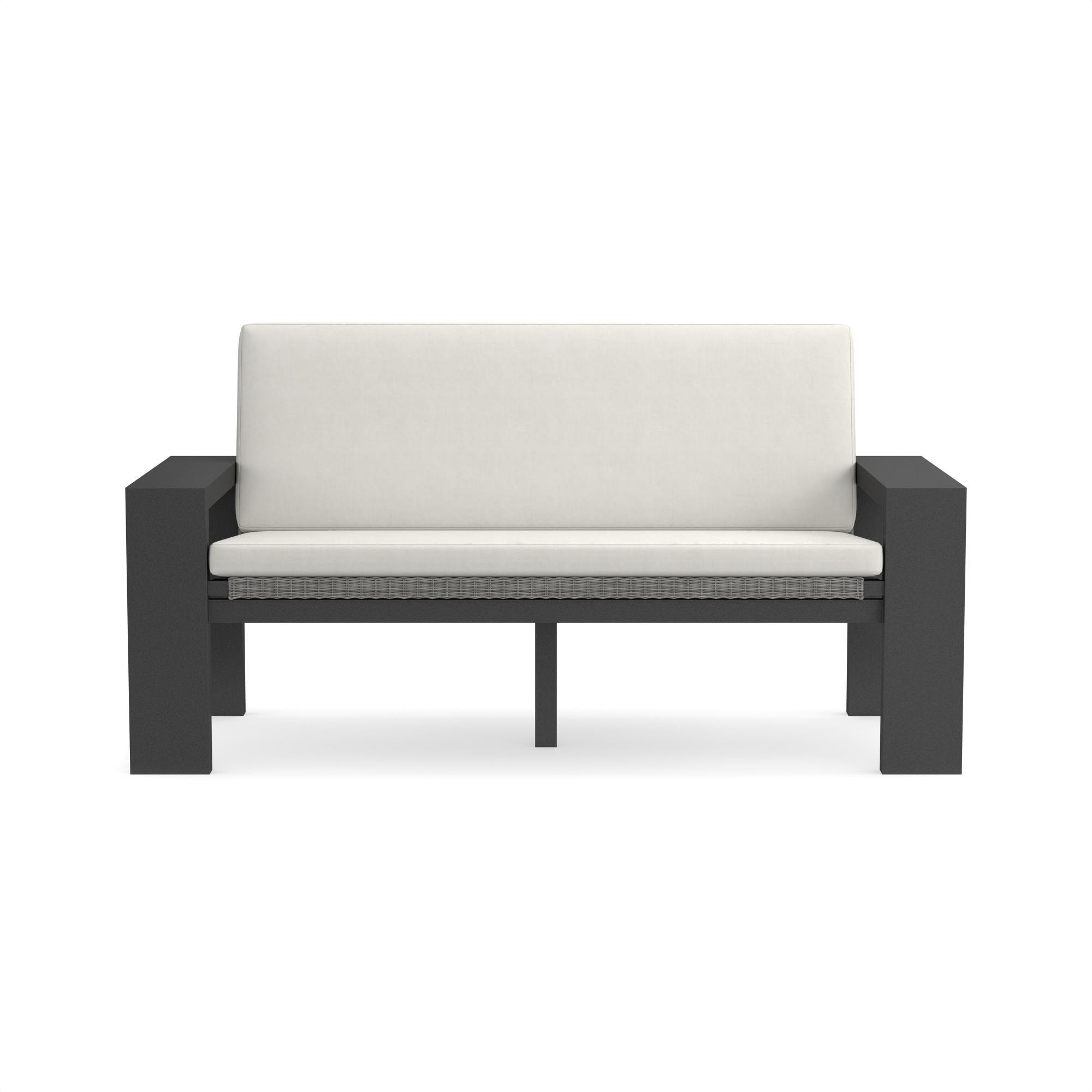 Larnaca Outdoor Metal All-Weather-Weave Loveseat Cushion