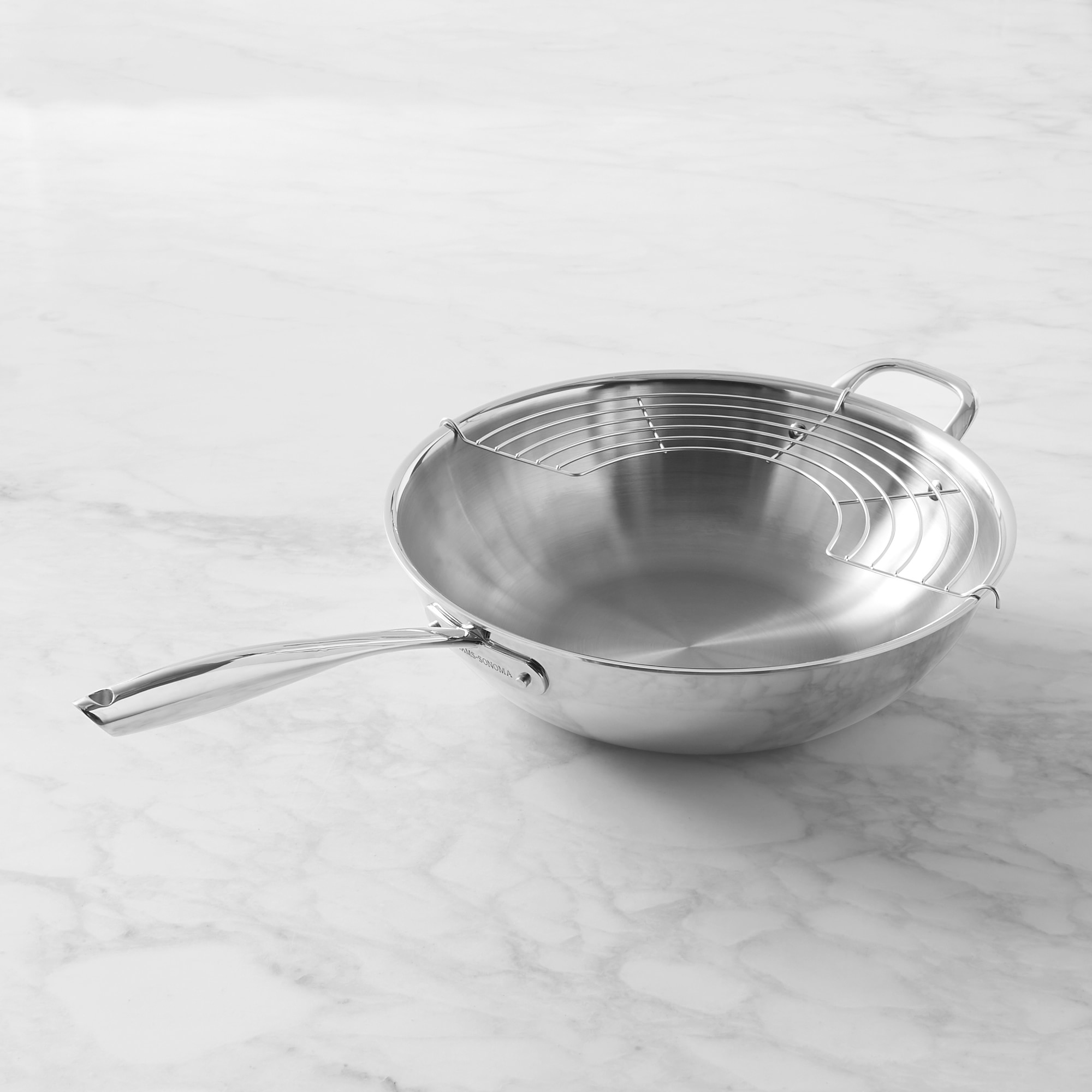 Williams Sonoma Signature Stainless-Steel Wok, 14