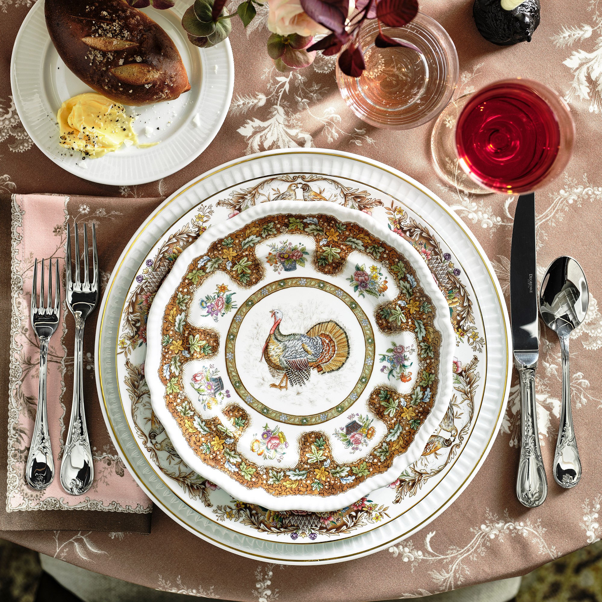 Pillivuyt Plisse Gold Porcelain Charger