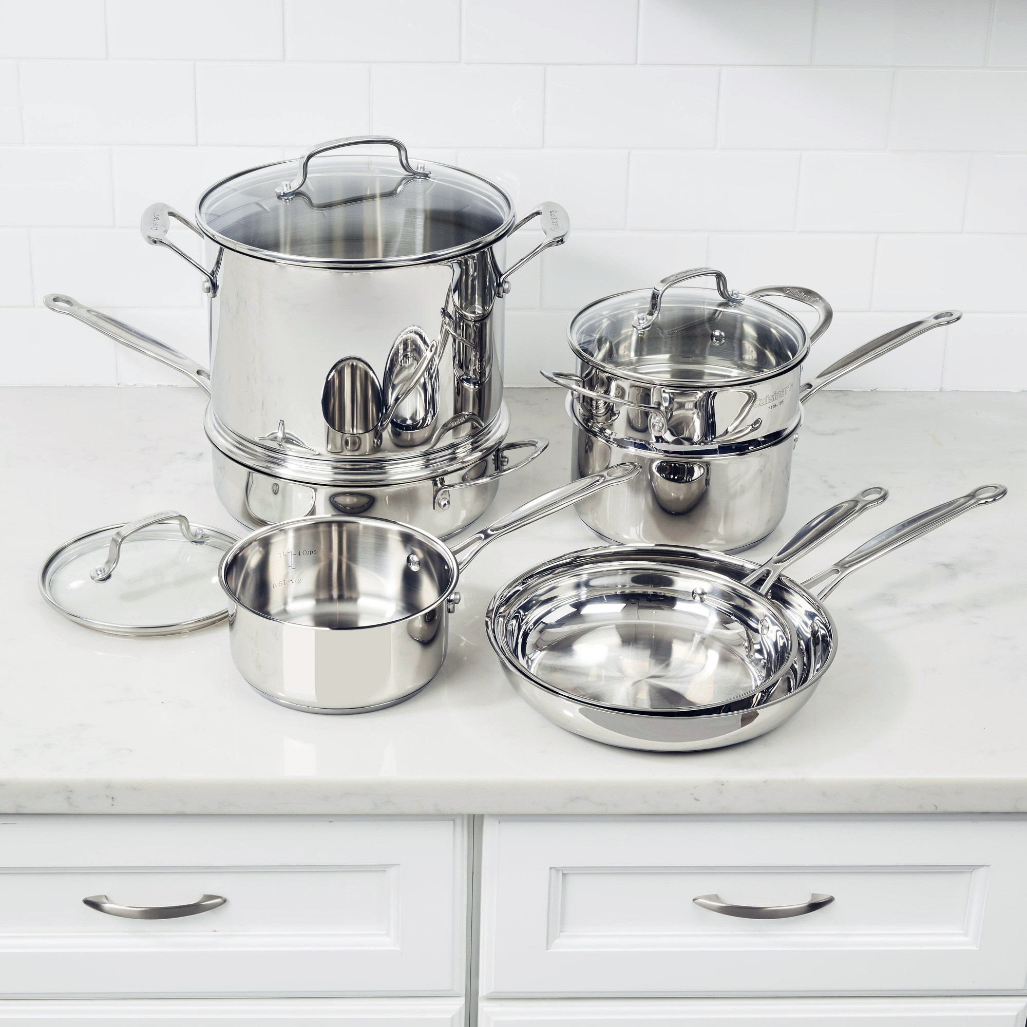 Cuisinart Chef's Classic Stainless Steel 11-Piece Cookware Set