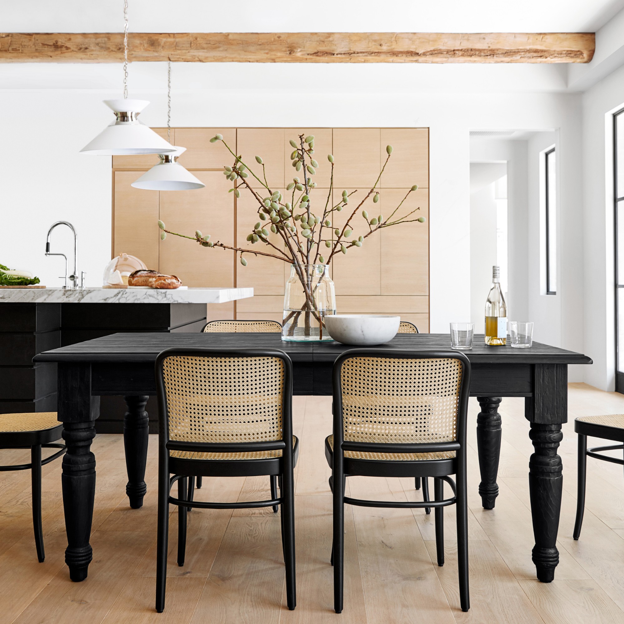 Harvest Extendable Rectangular Dining Table (72-116)