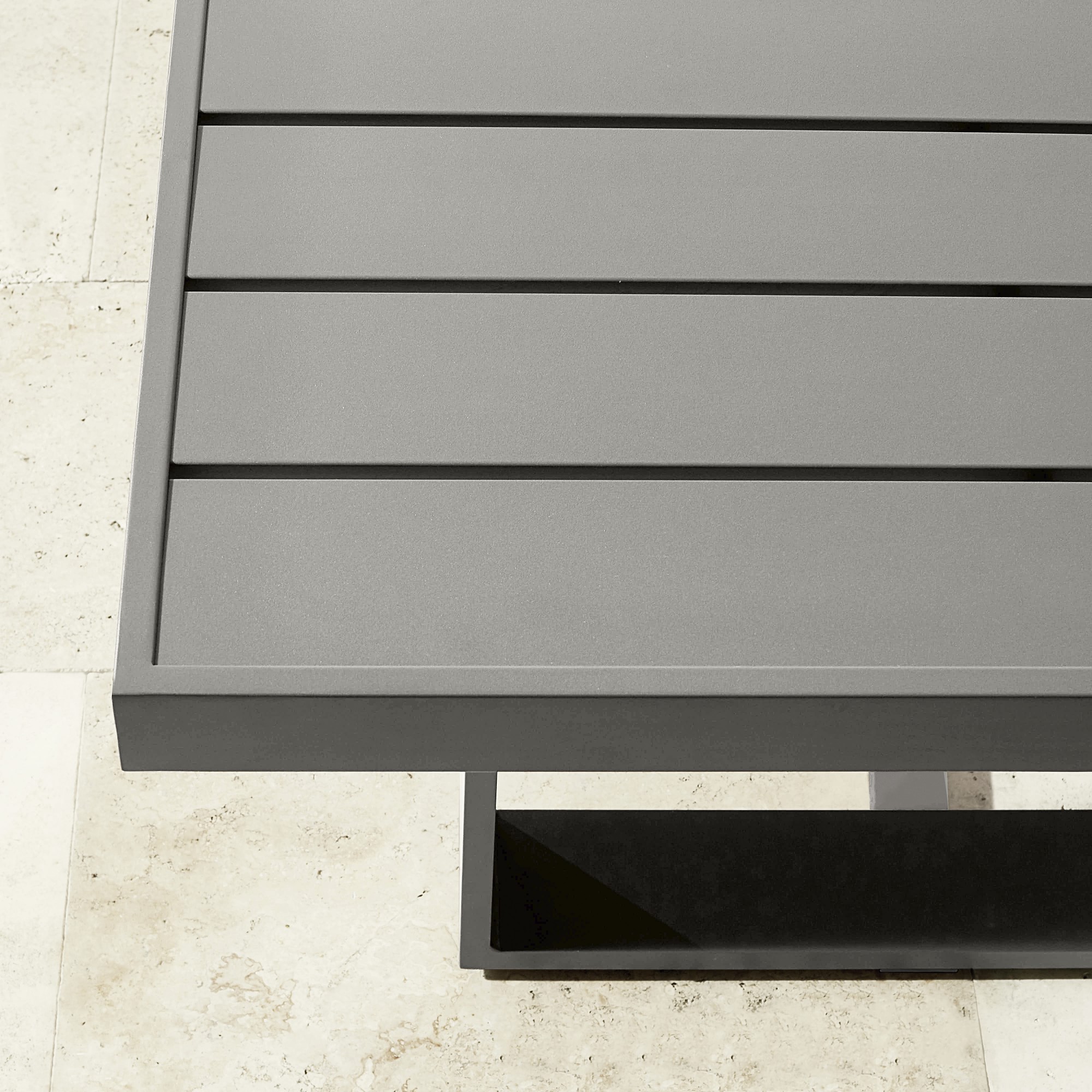 Santa Barbara Outdoor Metal Rectangular Dining Table (124)