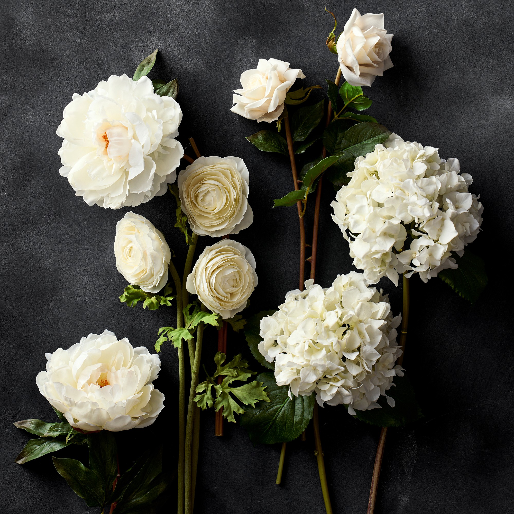 Jeff Leatham x Williams Sonoma Square White Ceramic Vase