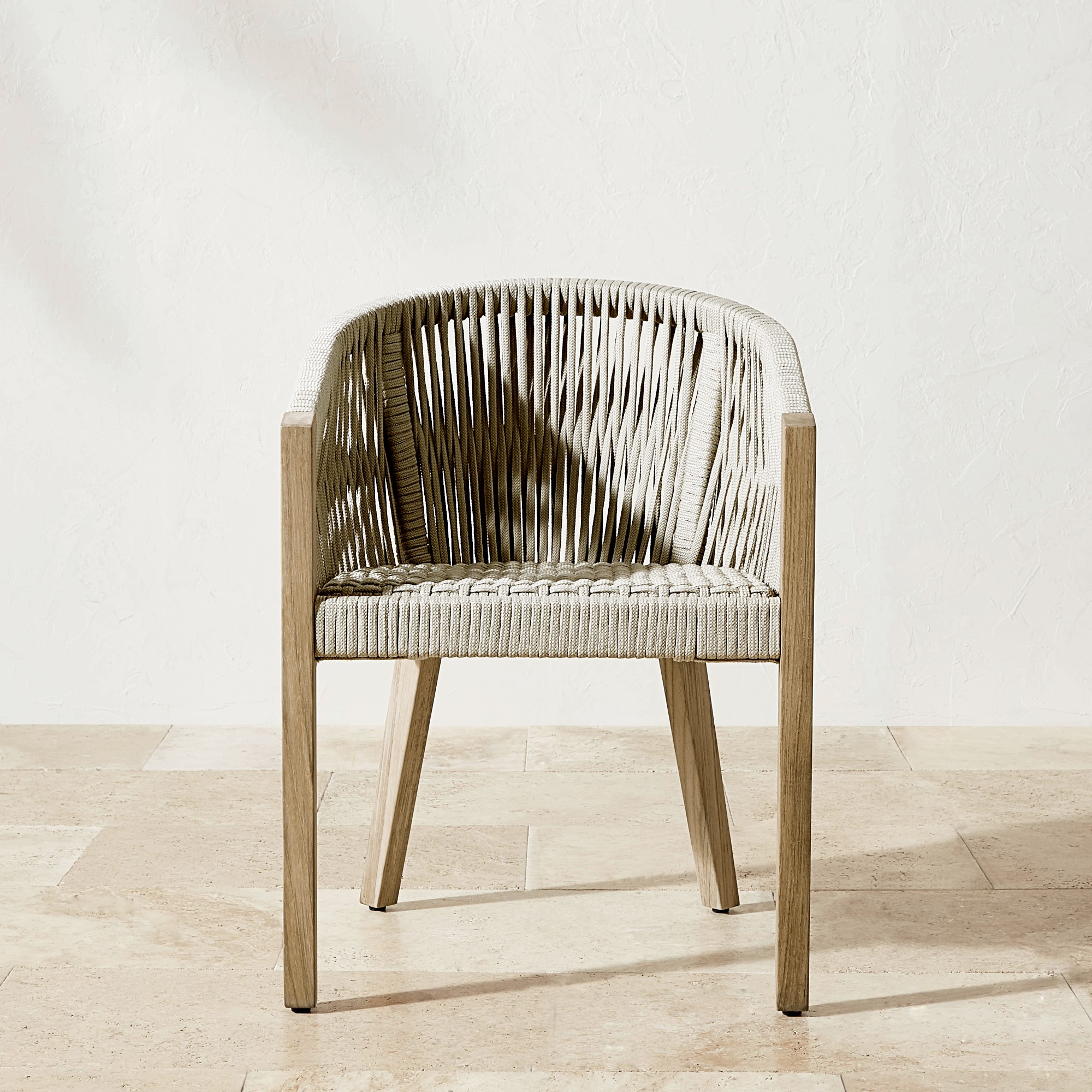 Larnaca Fiberstone Dining Table & Teak Pasadena Dining Chairs (96-108)