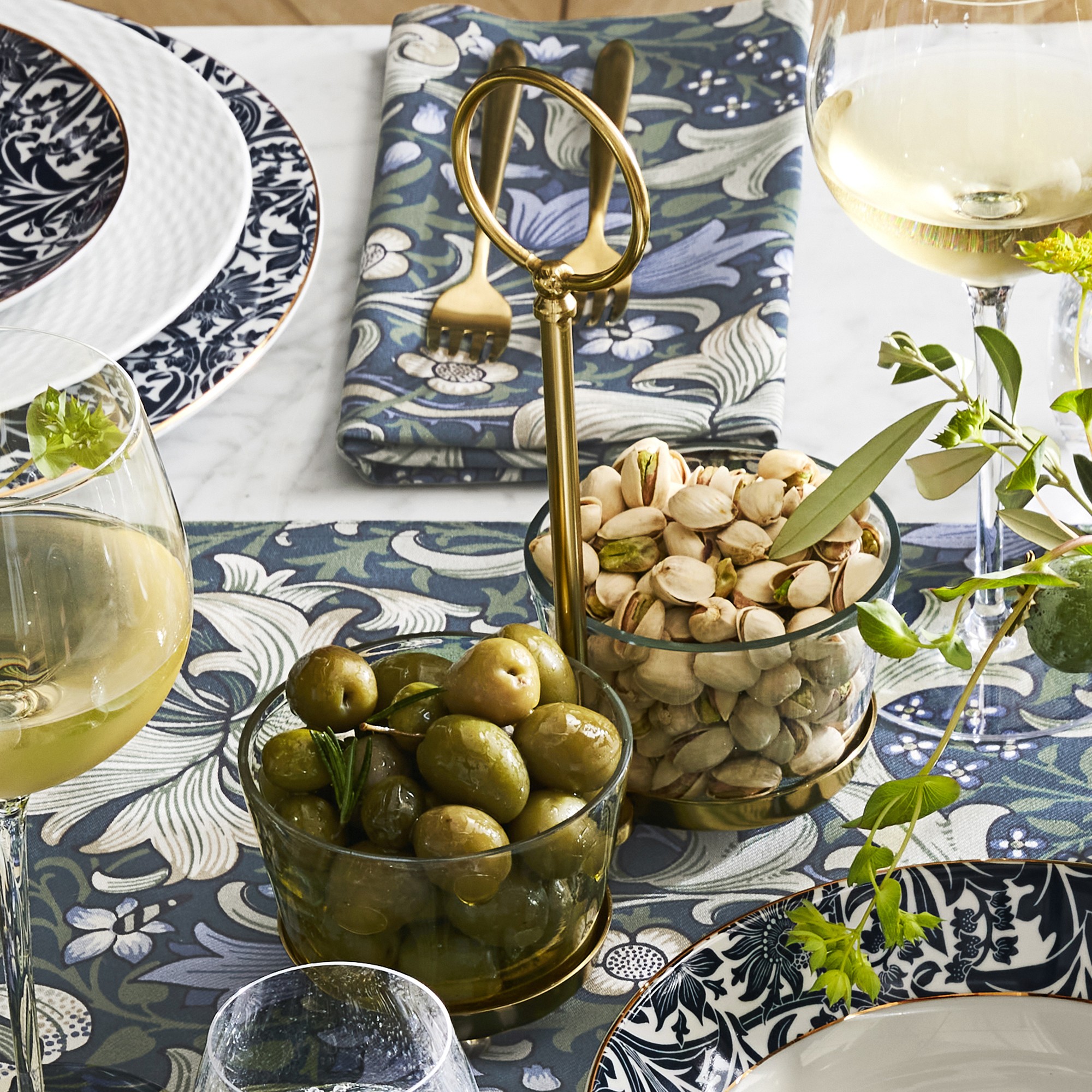 Morris & Co. x Williams Sonoma Golden Lilly Table Runner