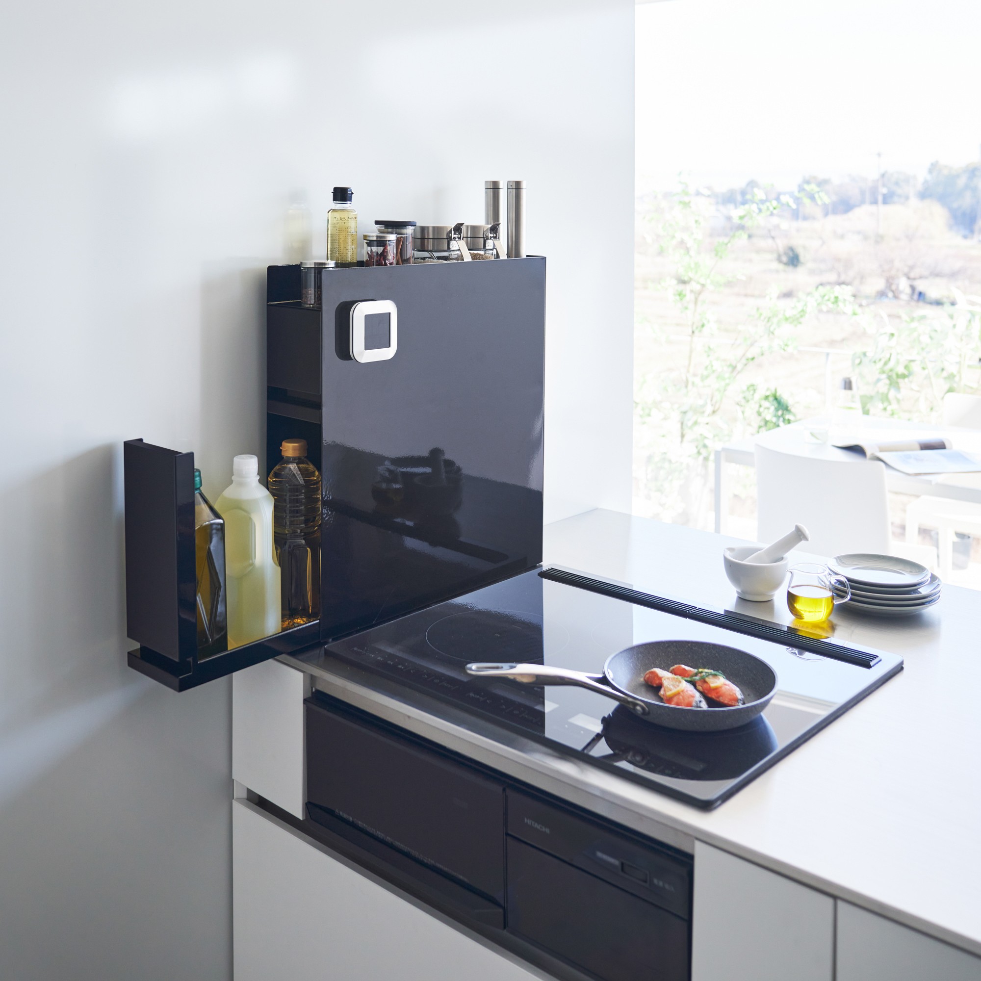 Yamazaki Home Two-Tier Sliding Drawer Seasoning Rack