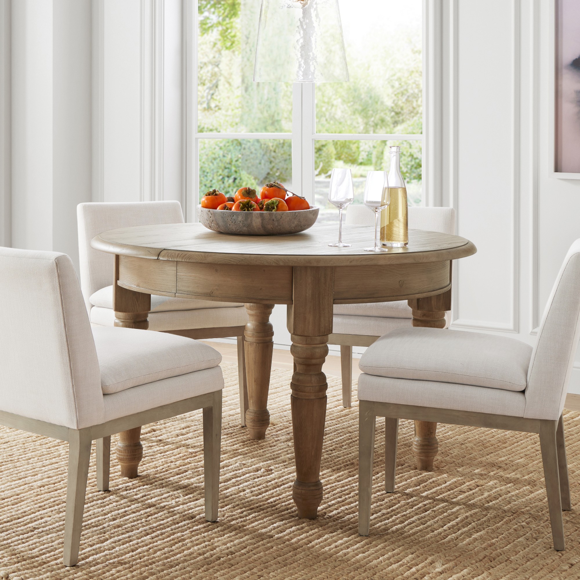 Harvest Extendable Round Dining Table (48-72)