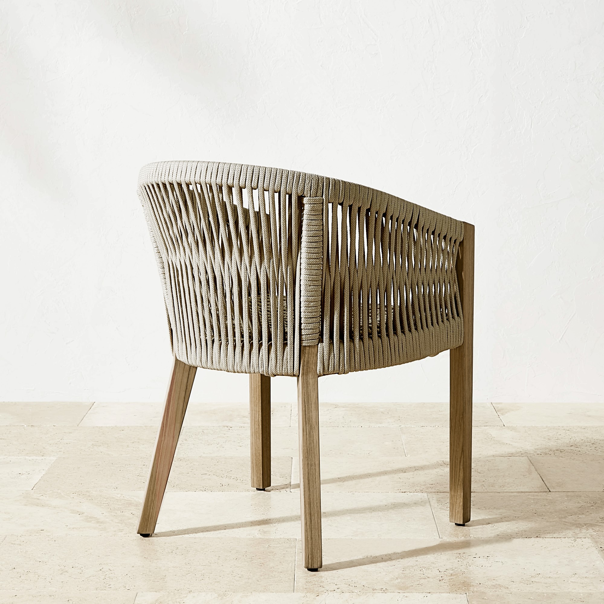 Larnaca Fiberstone Dining Table & Teak Pasadena Dining Chairs (96-108)