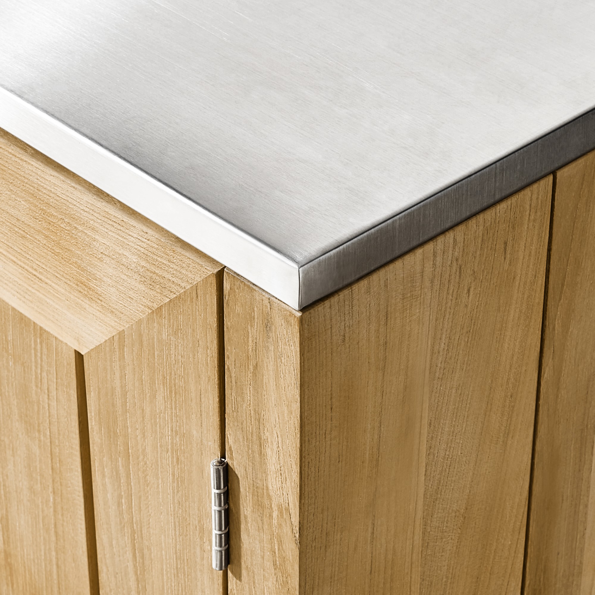 Larnaca Outdoor Teak 2-Door Cabinet (54.5)