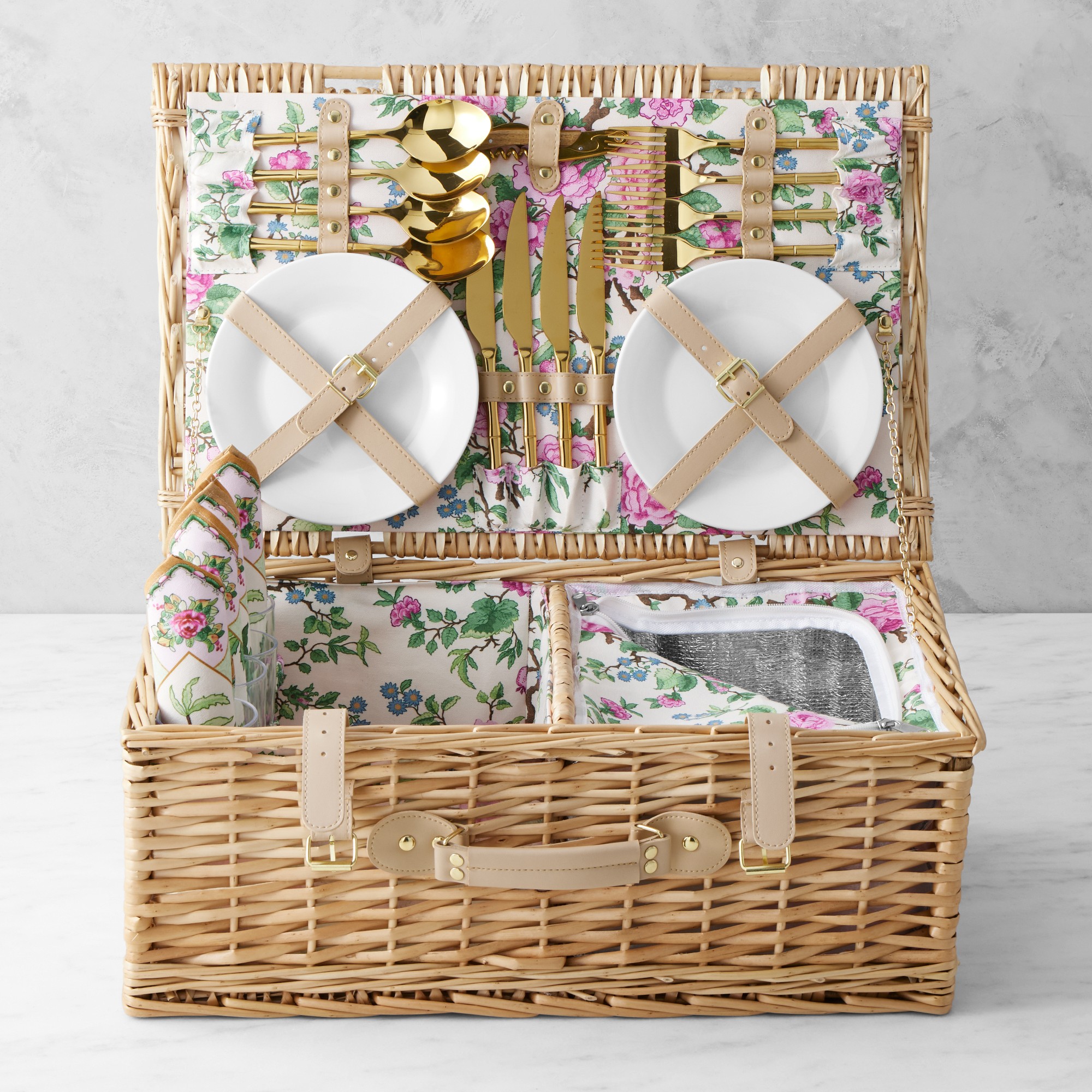 Famille Rose Picnic Basket