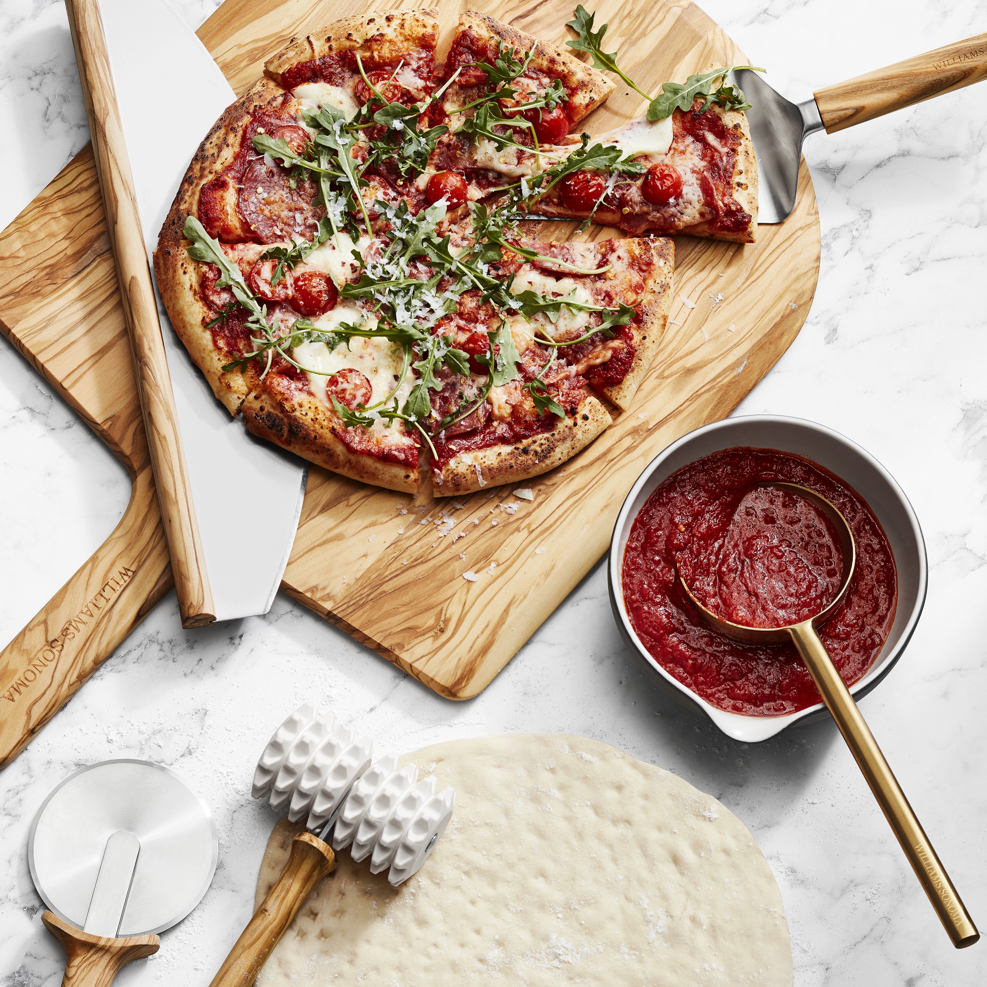 Williams Sonoma Olivewood Pizza Server