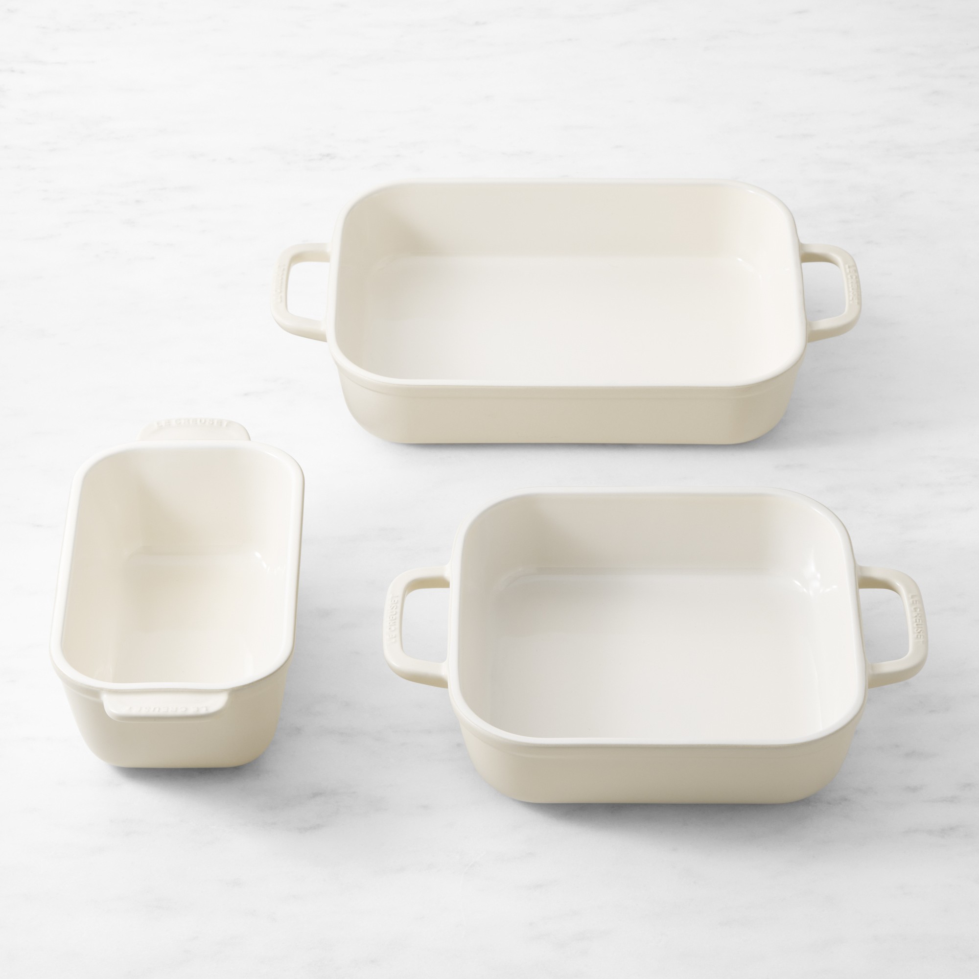 Le Creuset San Francisco Stoneware Open Baker, Set of 3