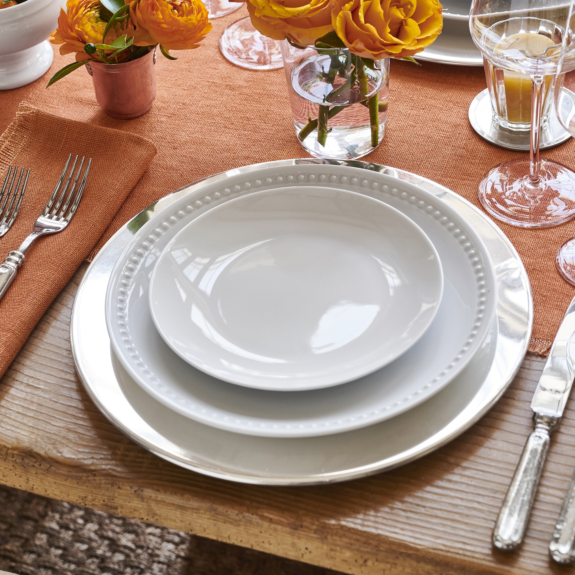 Pillivuyt Coupe Porcelain Salad Plates