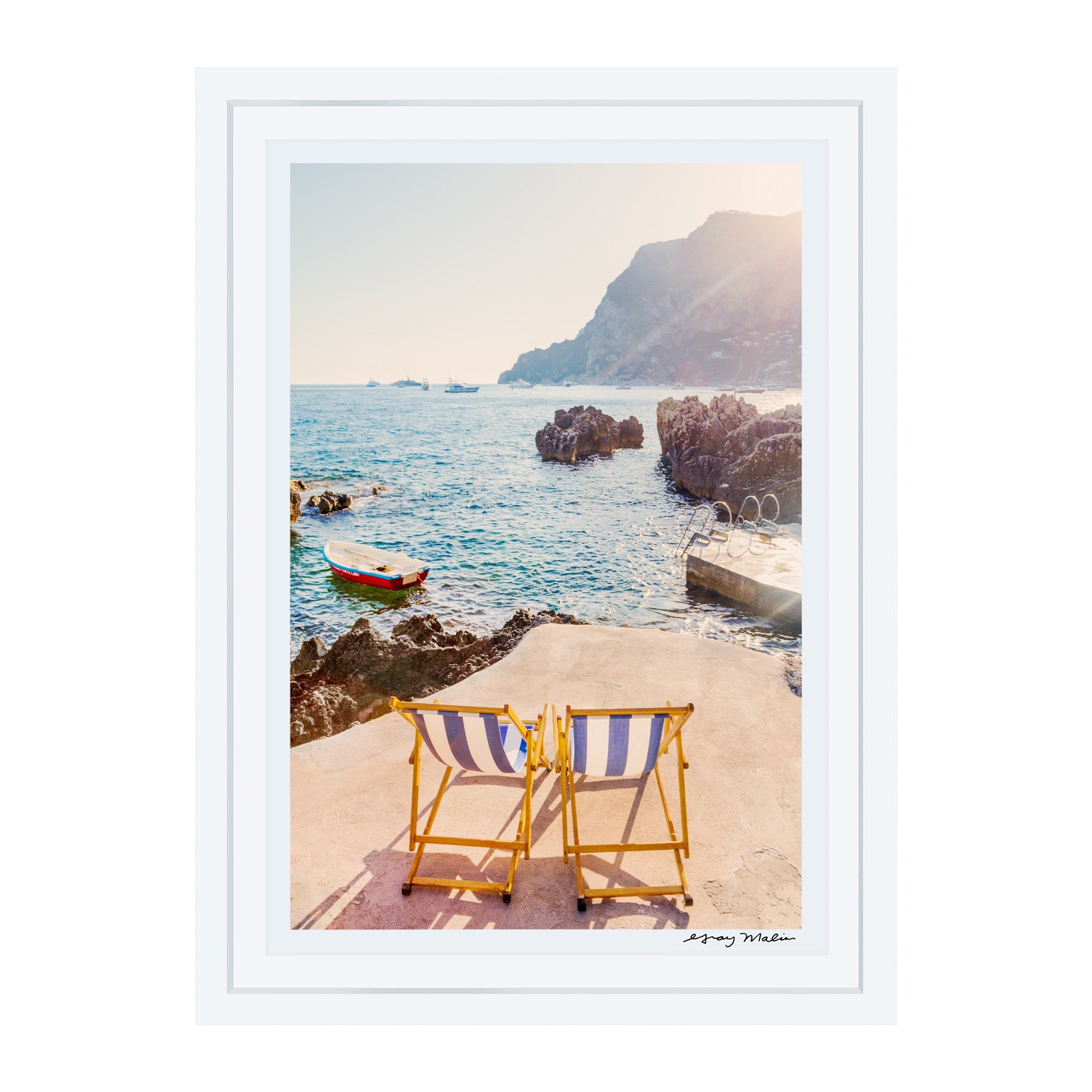 Gray Malin Two Chairs La Fontelina Capri