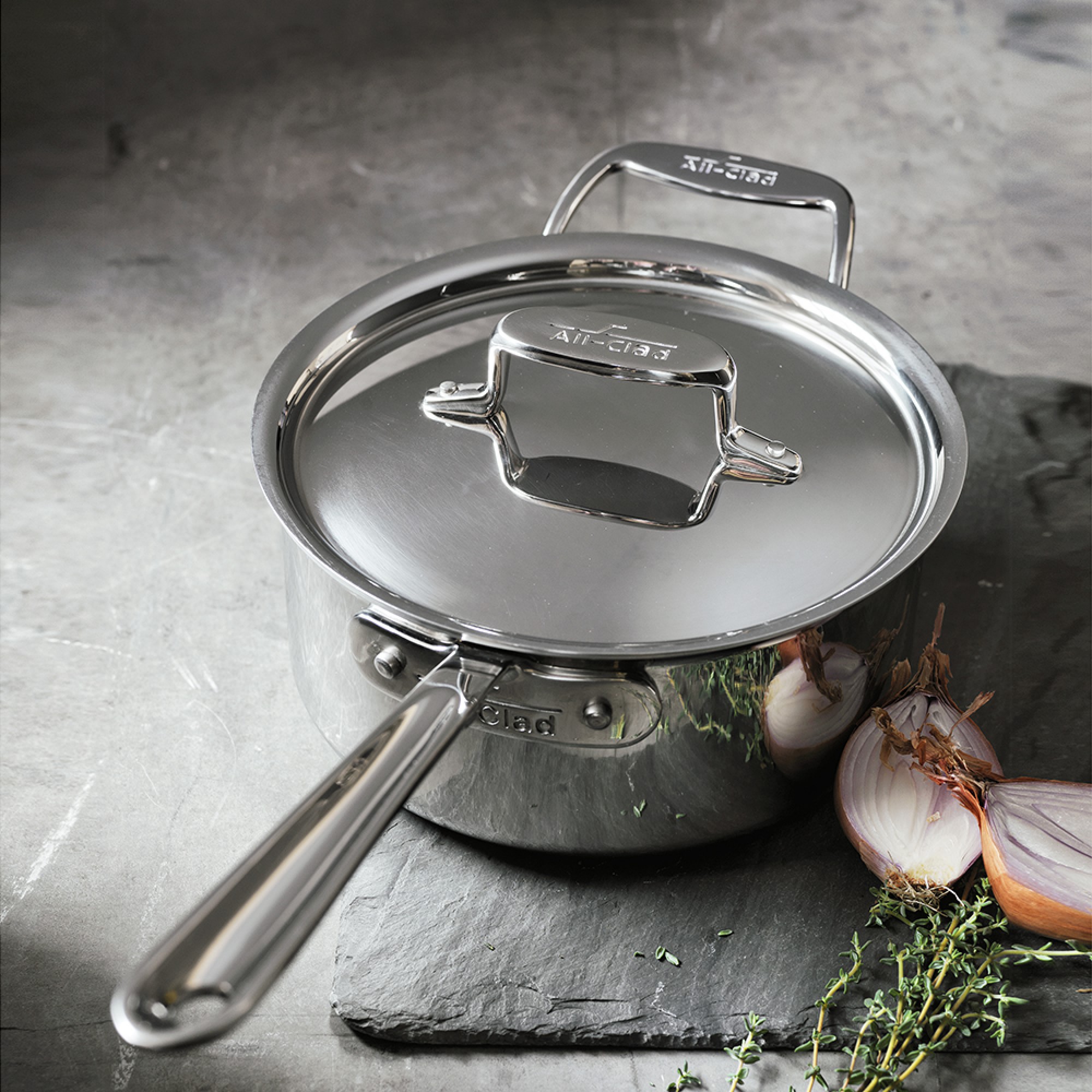 All-Clad D5® Stainless-Steel Saucepan