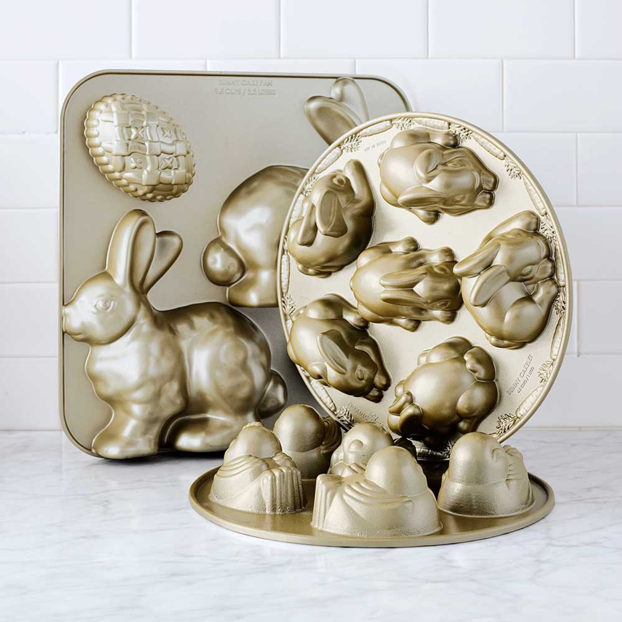 Nordic Ware Nonstick Cast Aluminum Mini Bunny Cakelet Pan