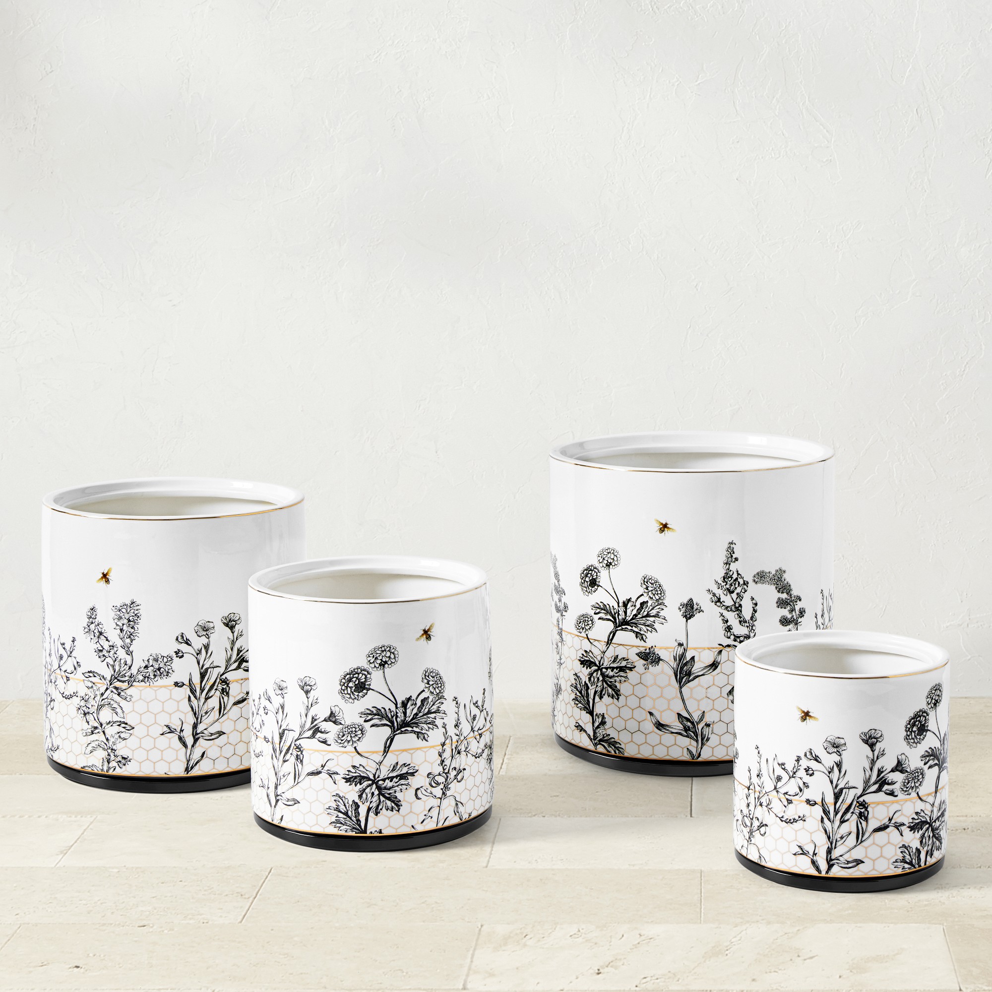 Honeycomb Ceramic Planter Collection