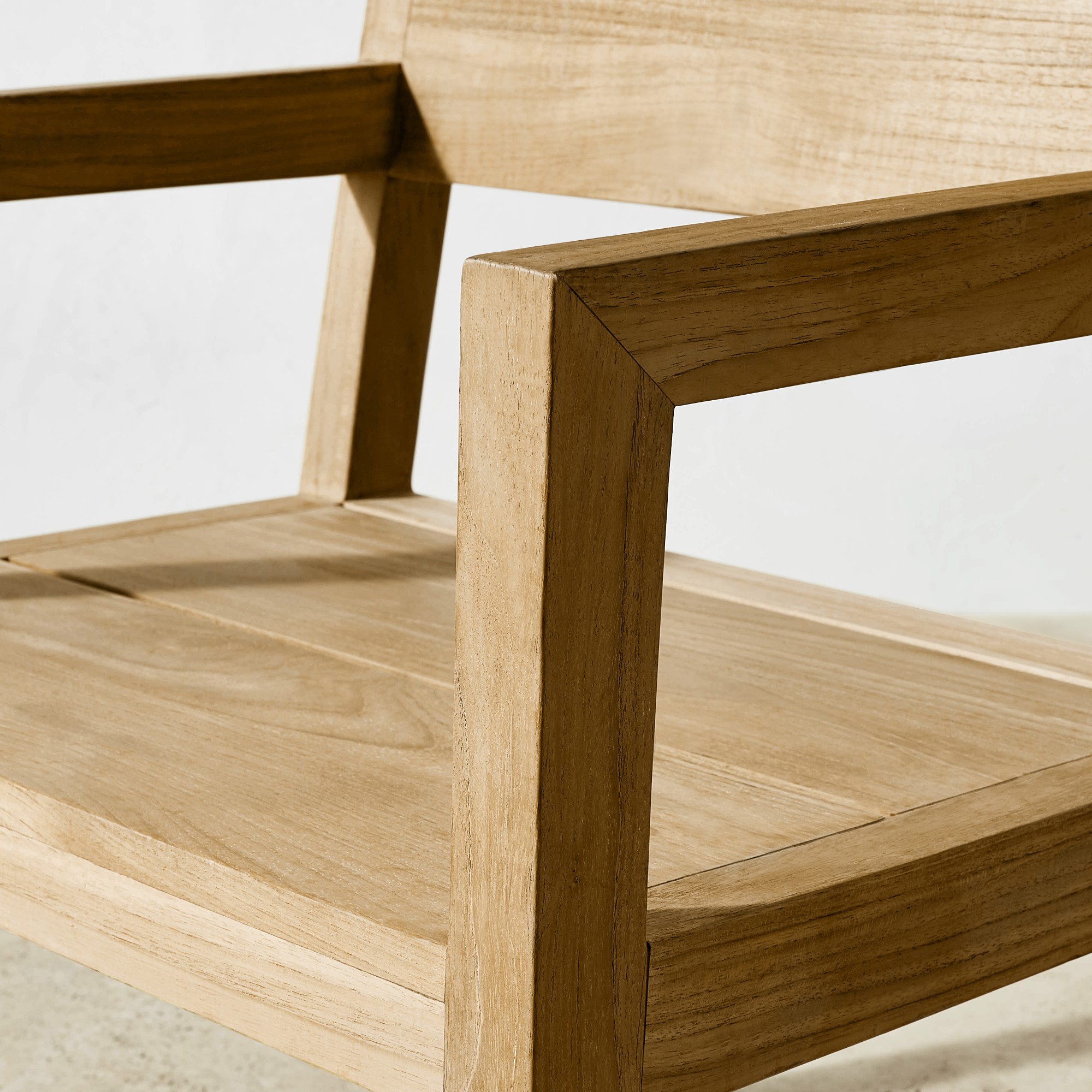 Larnaca Fiberstone Dining Table & Teak Dining Chairs (96-108)