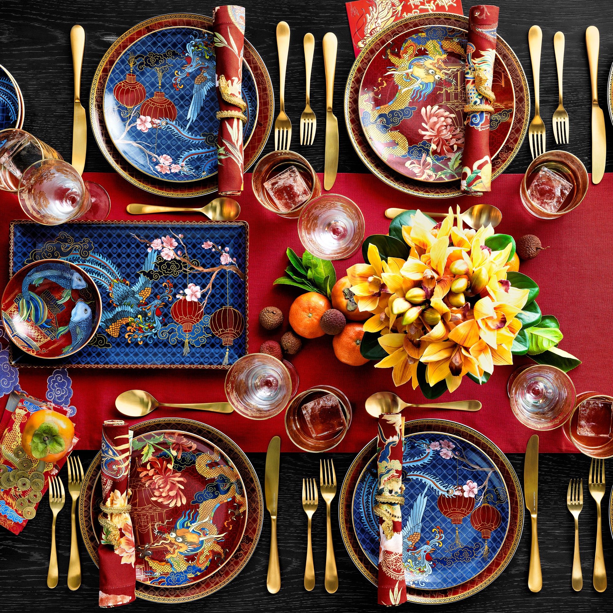 Dragon Napkin Rings, Set of 4