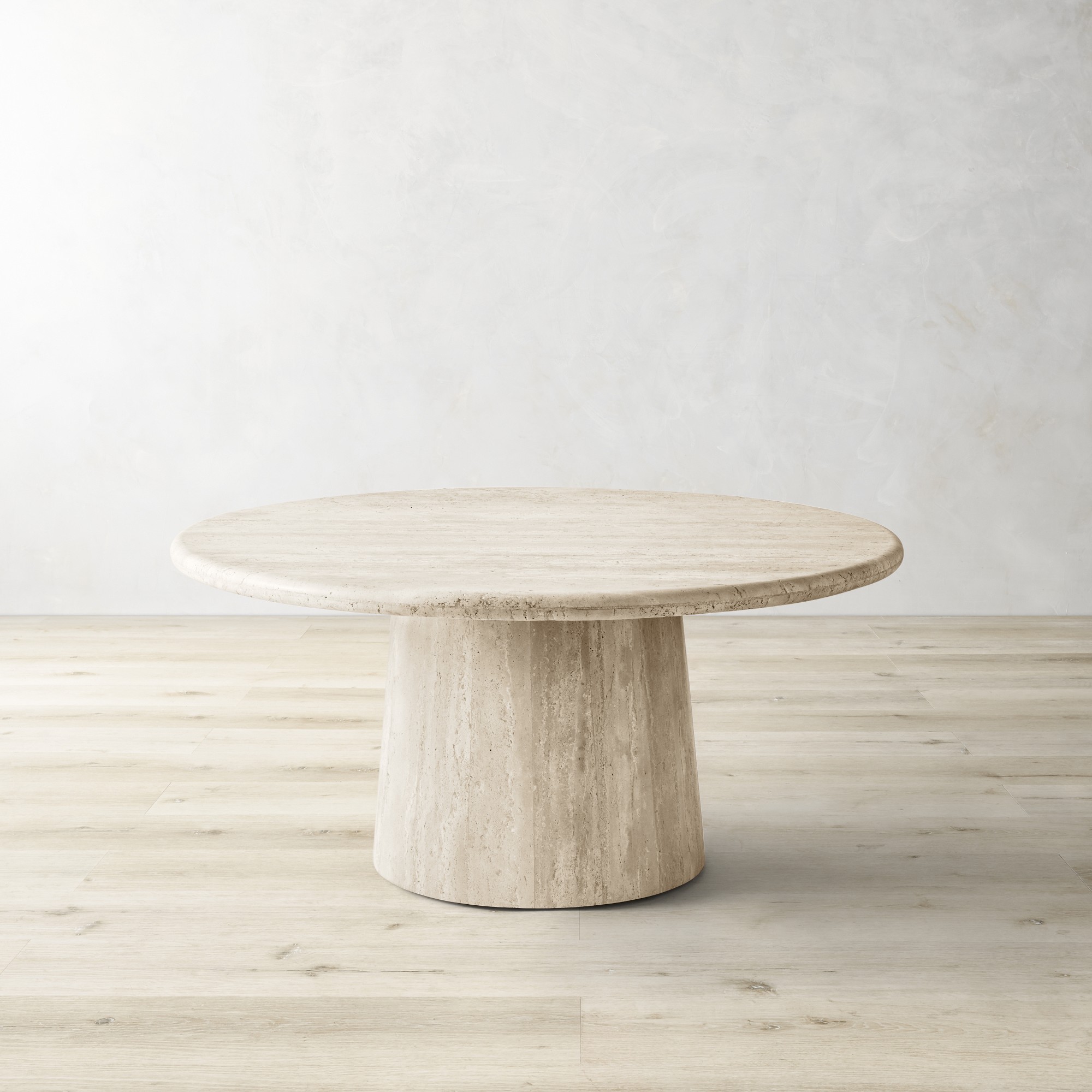 Ortega Travertine Nesting Coffee Tables (36- 70.5)