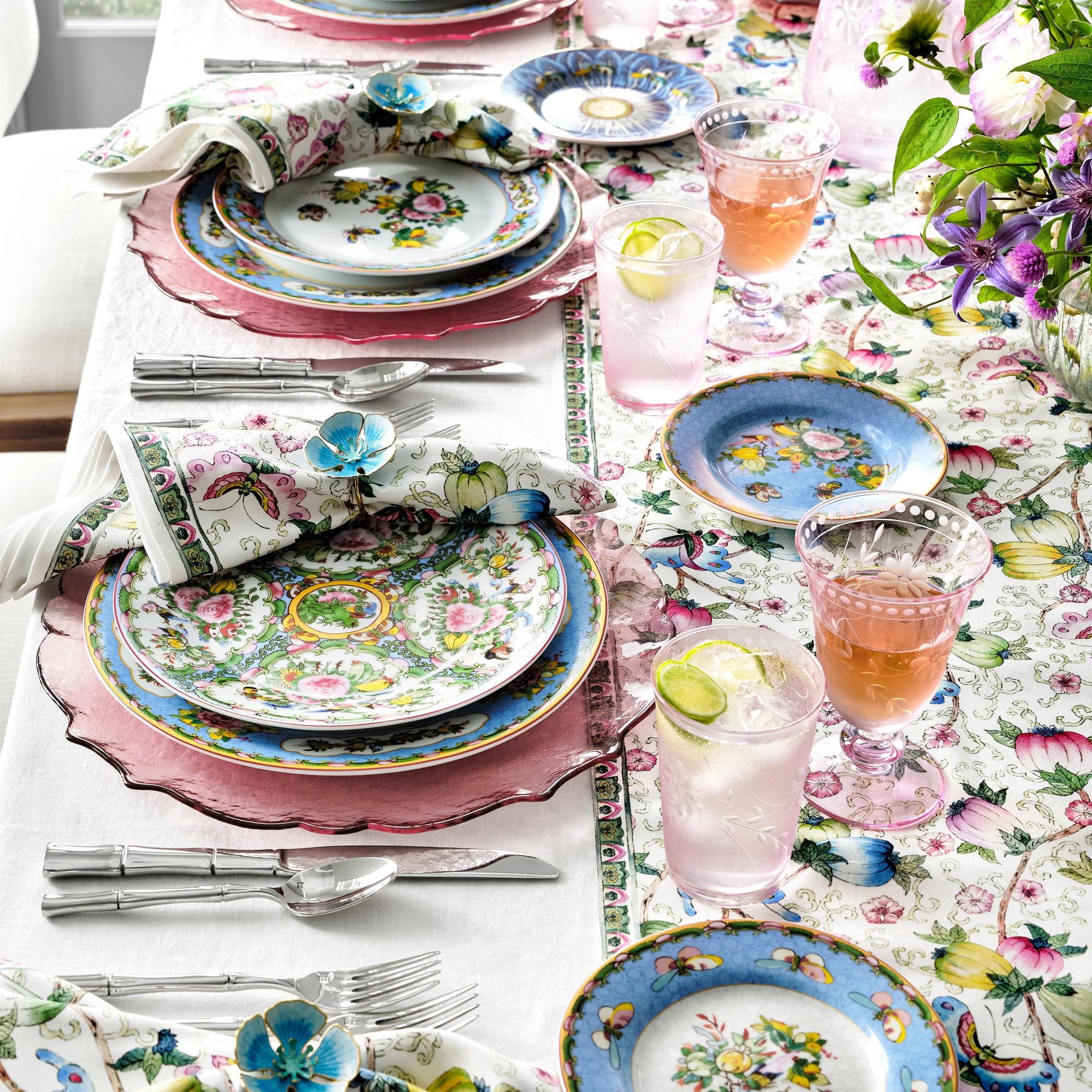 Famille Rose Salad Plates