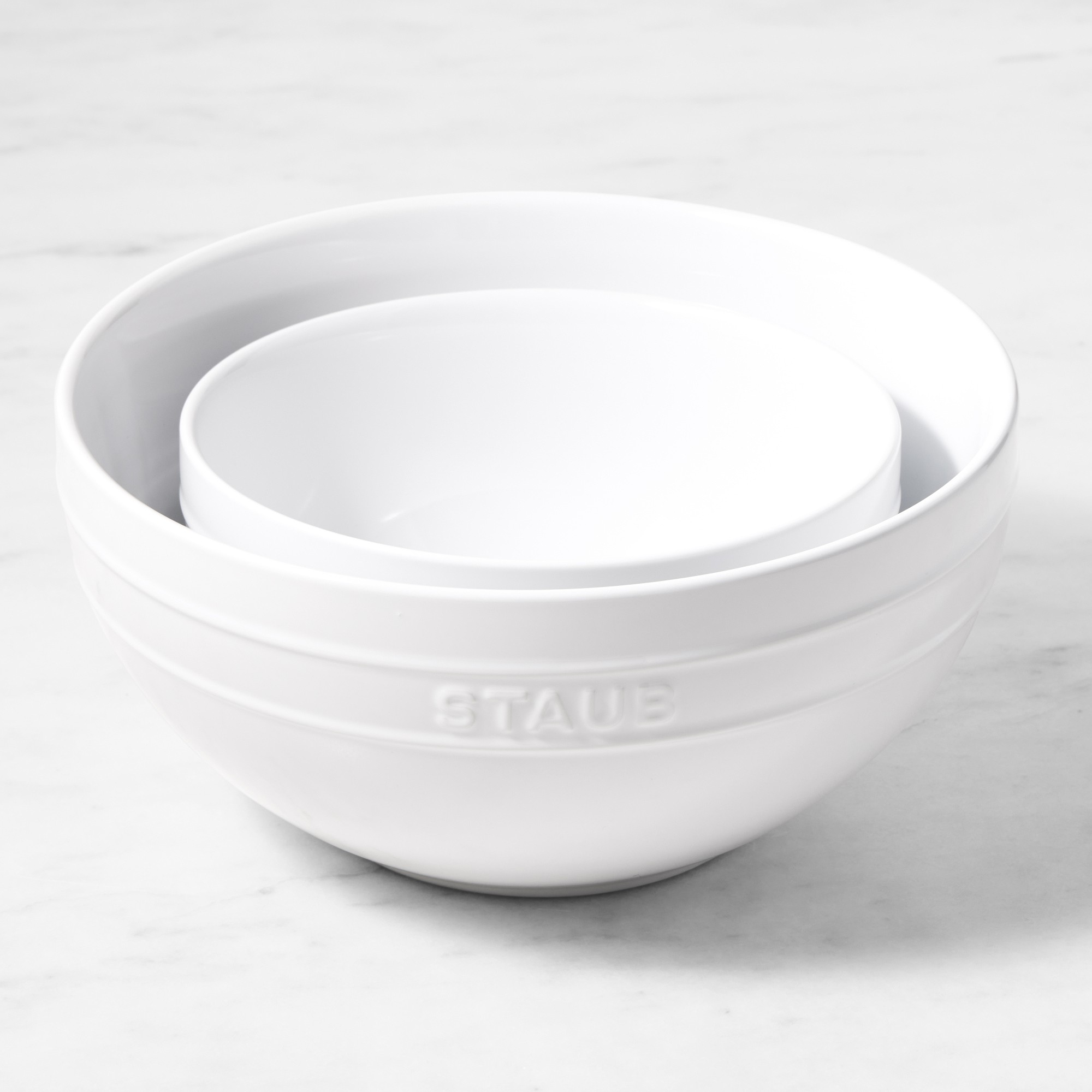 Staub Ceramic Mixing Bowls, Set of 2