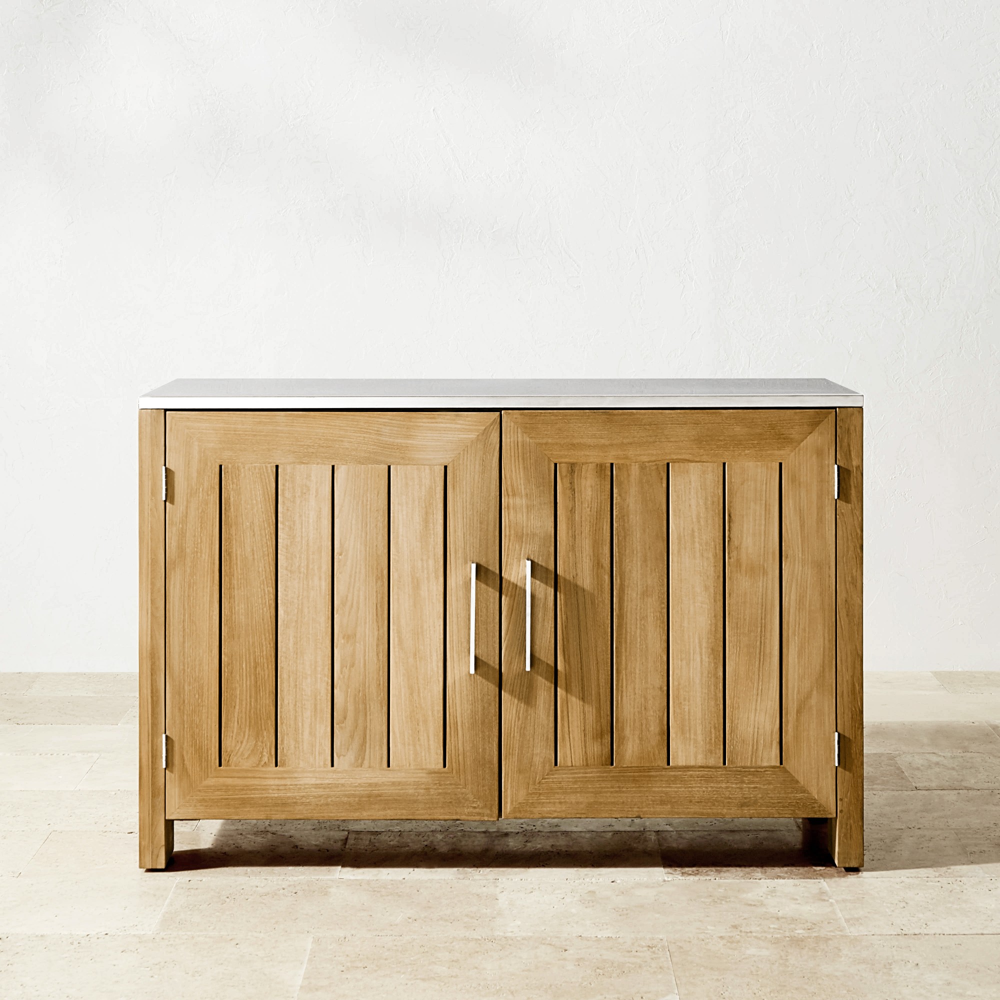 Larnaca Outdoor Teak 2-Door Cabinet (54.5)