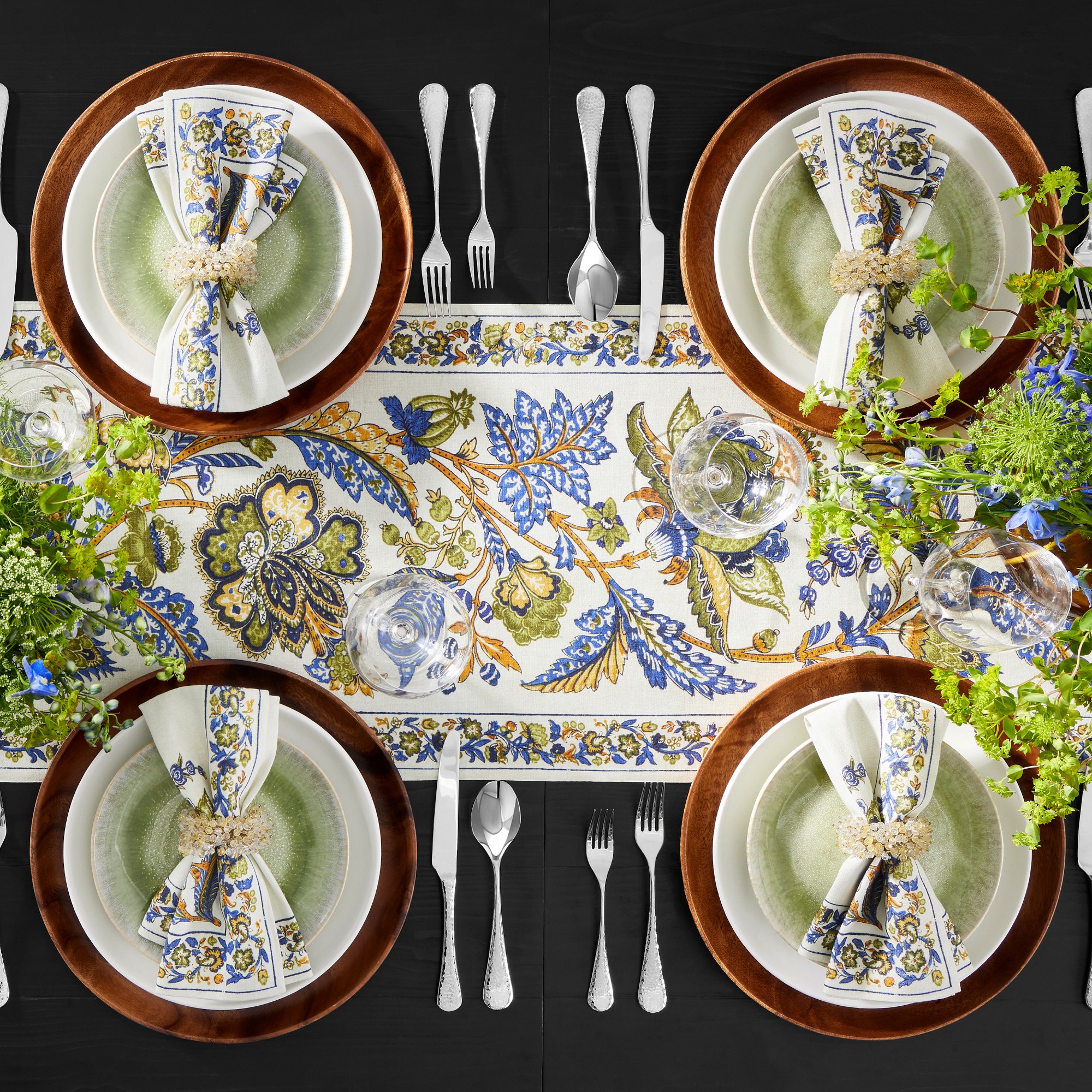 Provençal Pomegranate Table Runner