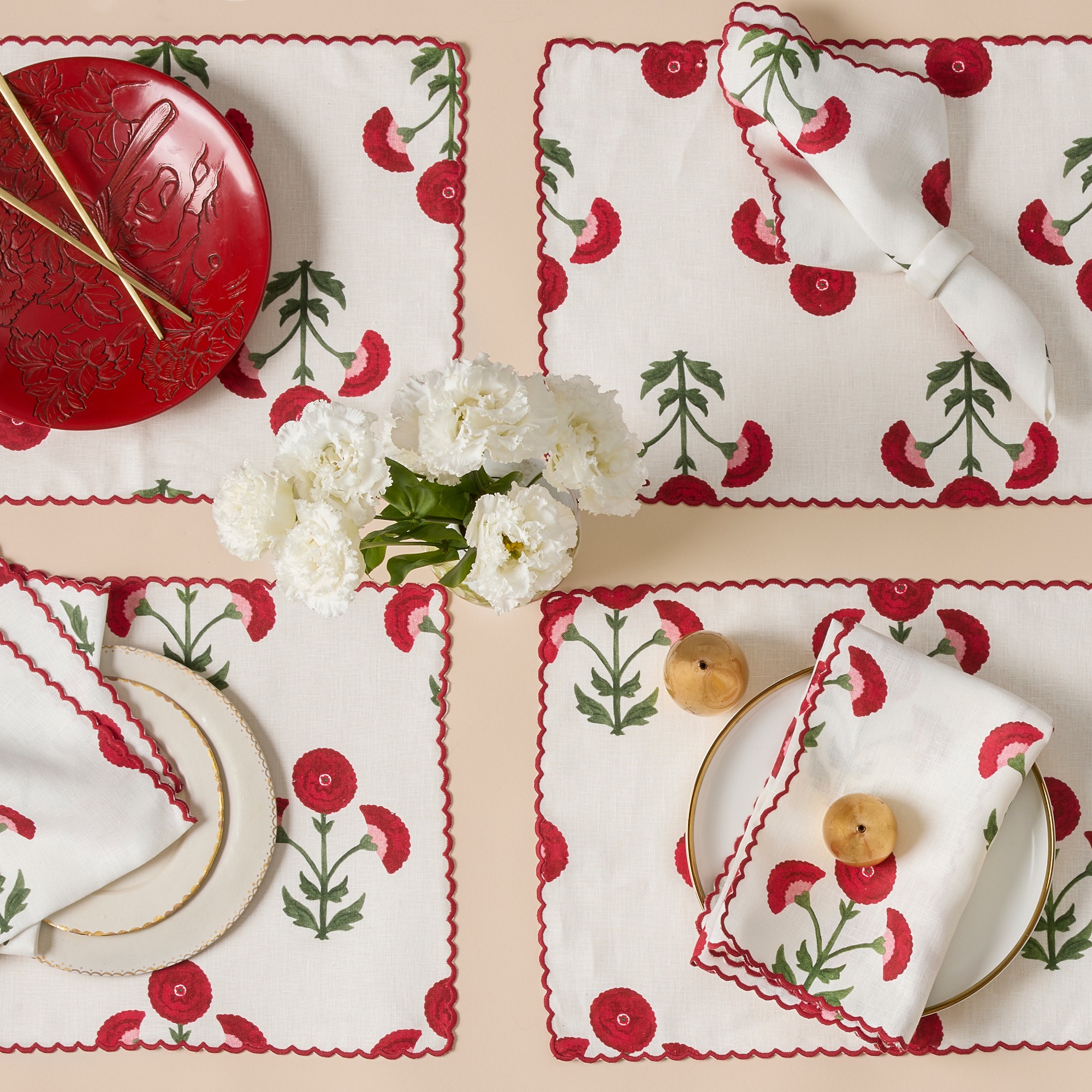 Matouk Schumacher Gisele Placemats, Set of 4