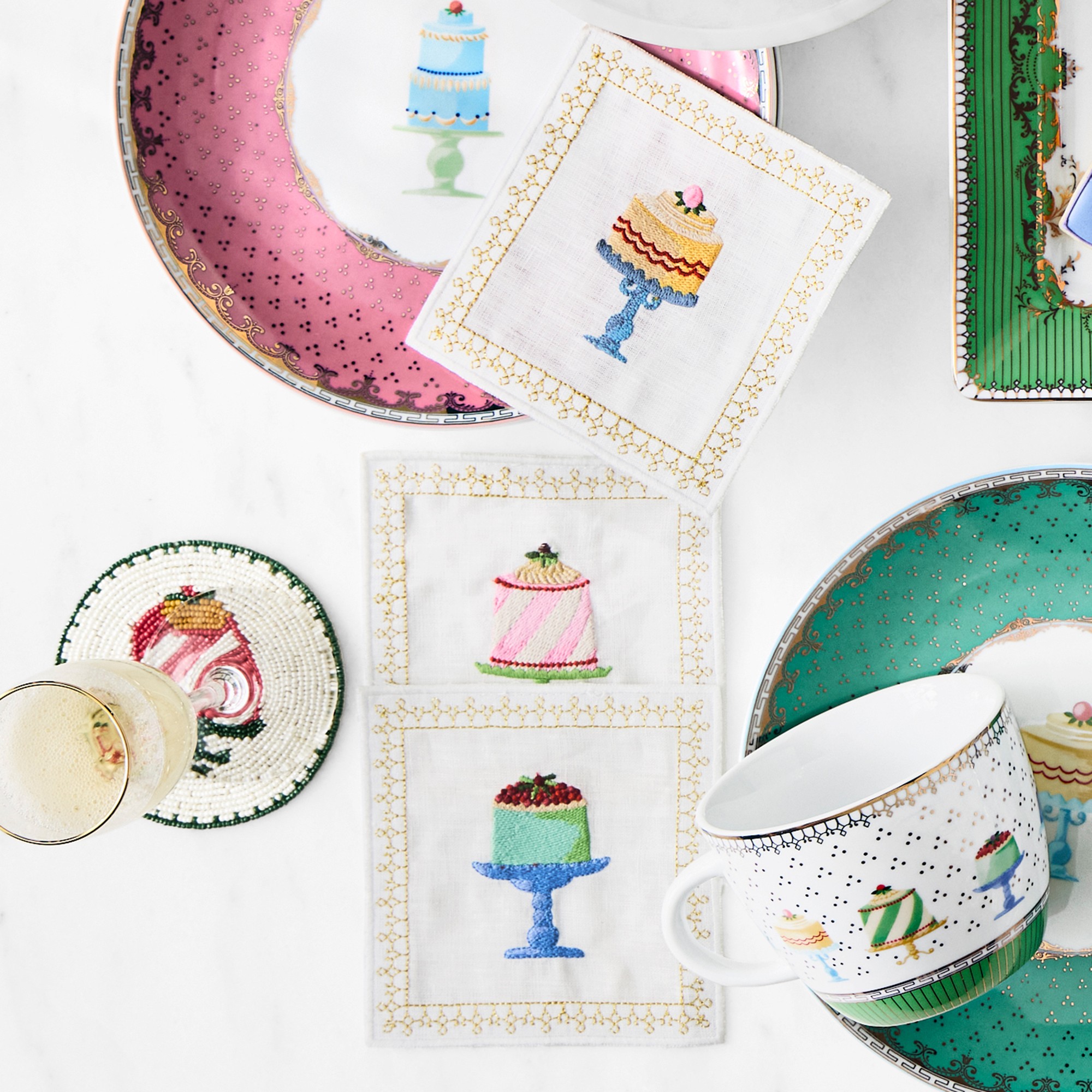 Celebration Dessert Plates, Set of 6