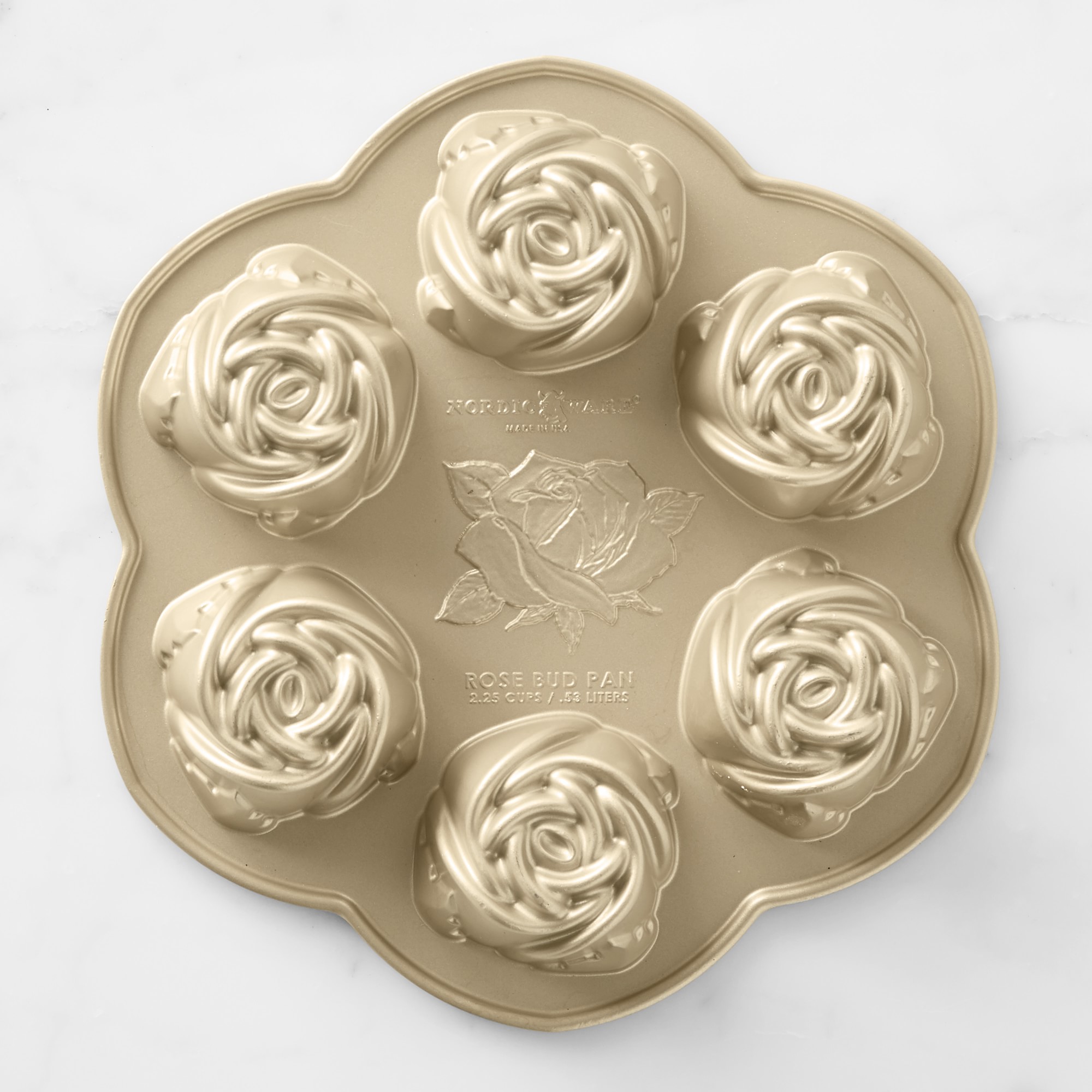 Nordic Ware Nonstick Cast Aluminum Rose Cakelet
