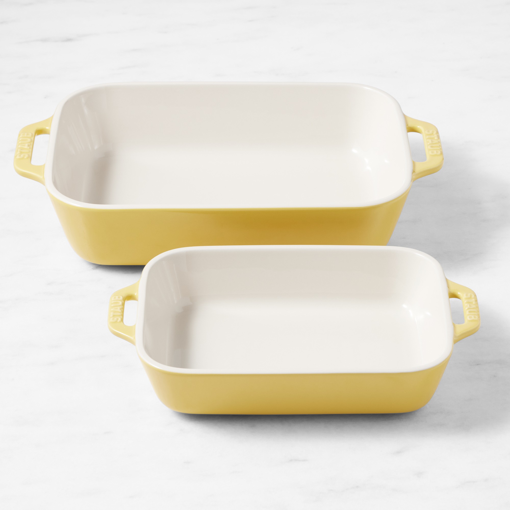 Staub Stoneware Rectangular Baking Dishes, Set of 2