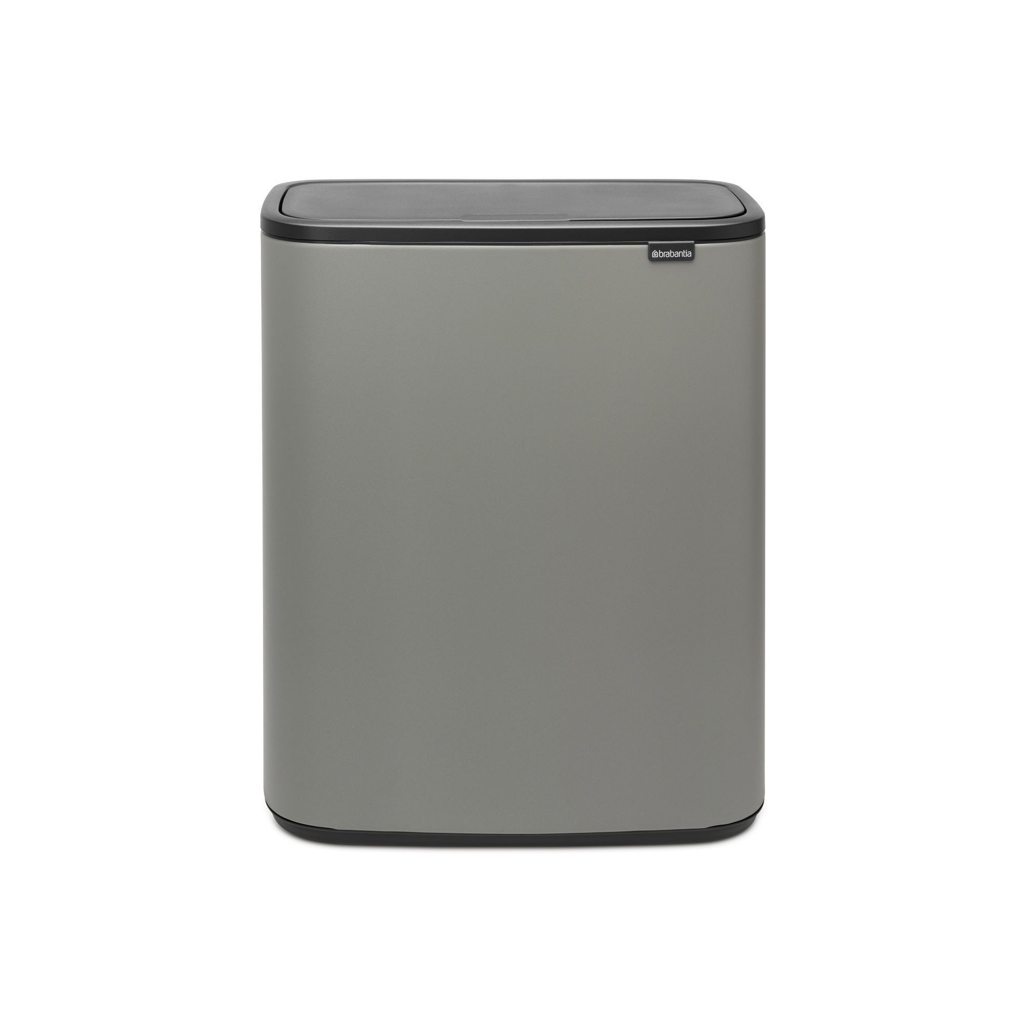 Brabantia Bo Touch Top Dual Compartment Recycling Trash Can, 2 x 8 Gallon
