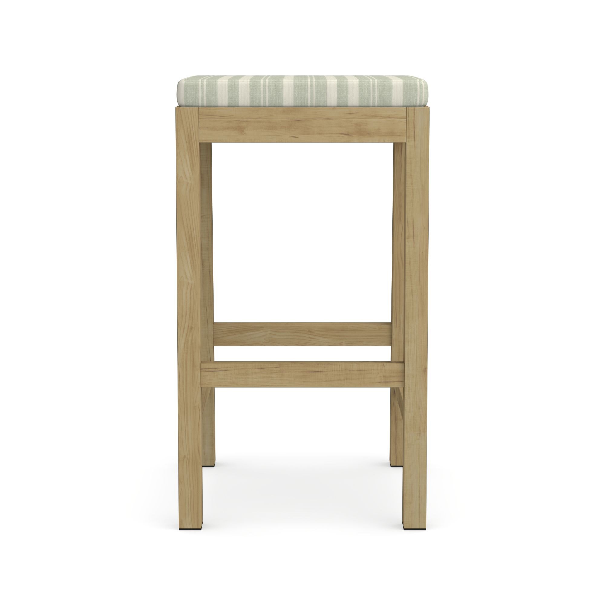 Larnaca Outdoor Teak Backless Bar Stool Cushions