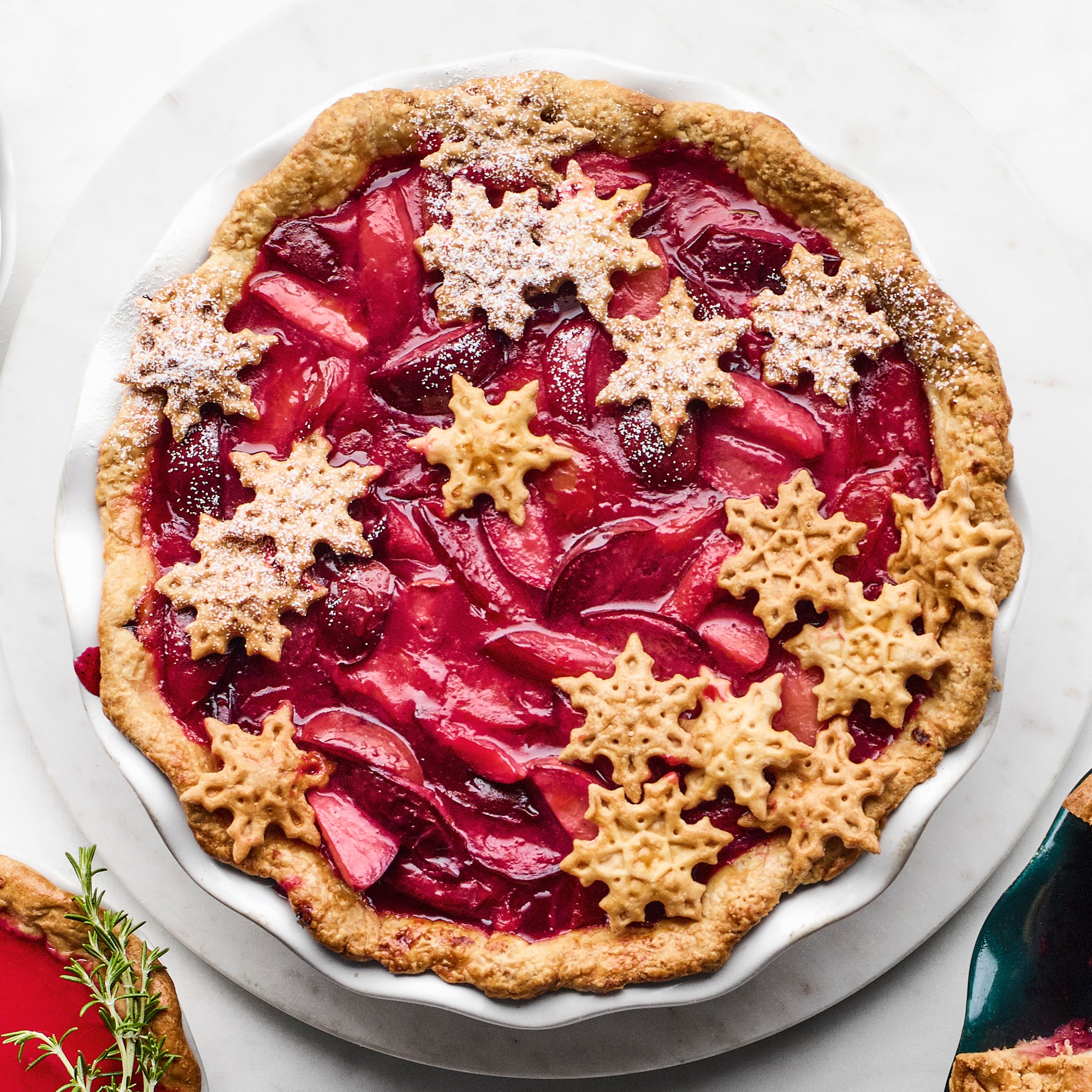 Williams Sonoma Holiday Twas Pie Punches, Set of 6