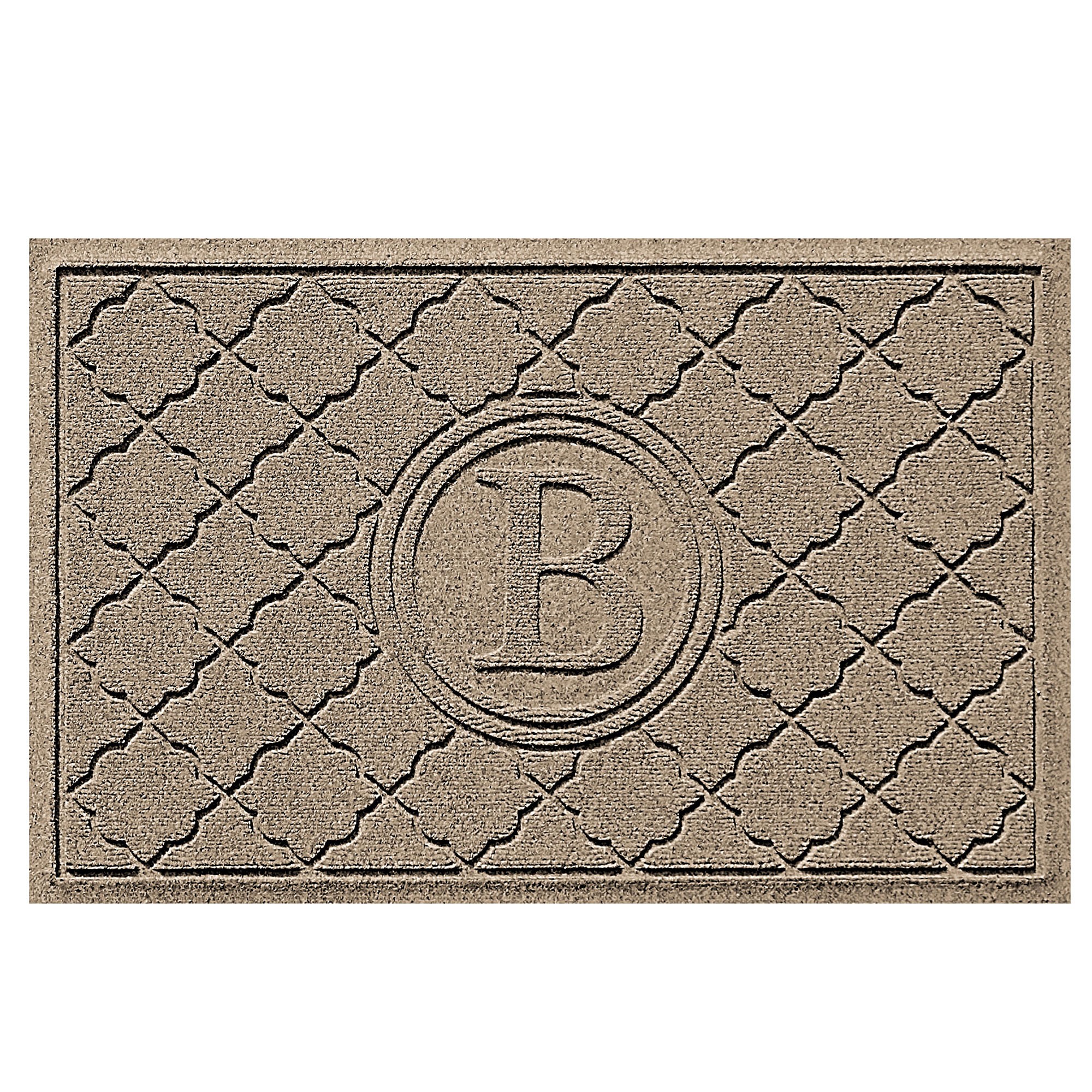Waterhog Bombay Commercial Grade Indoor/Outdoor Monogram Doormat