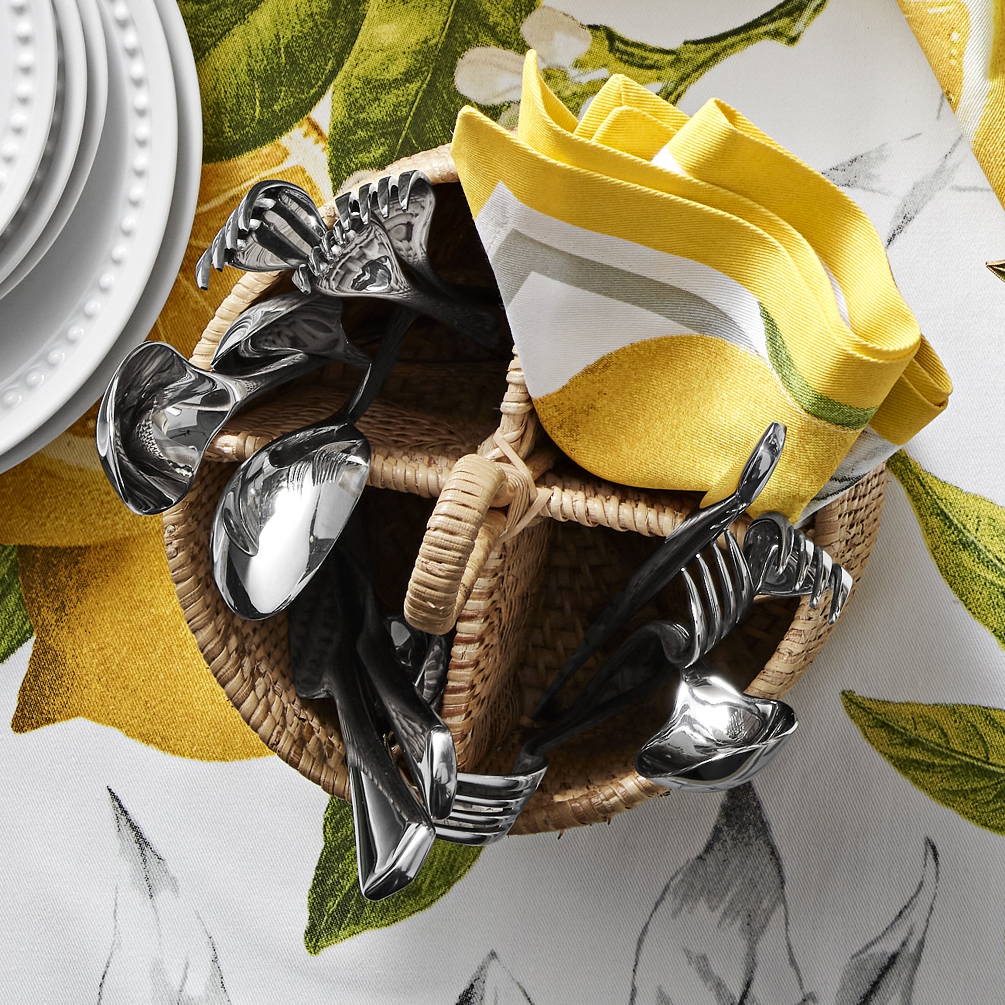 Light Woven Utensil Caddy