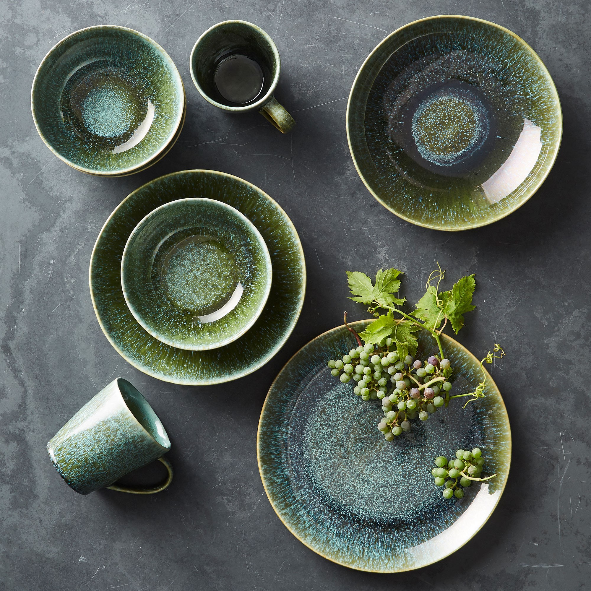 Cyprus Reactive Glaze Cereal Bowls