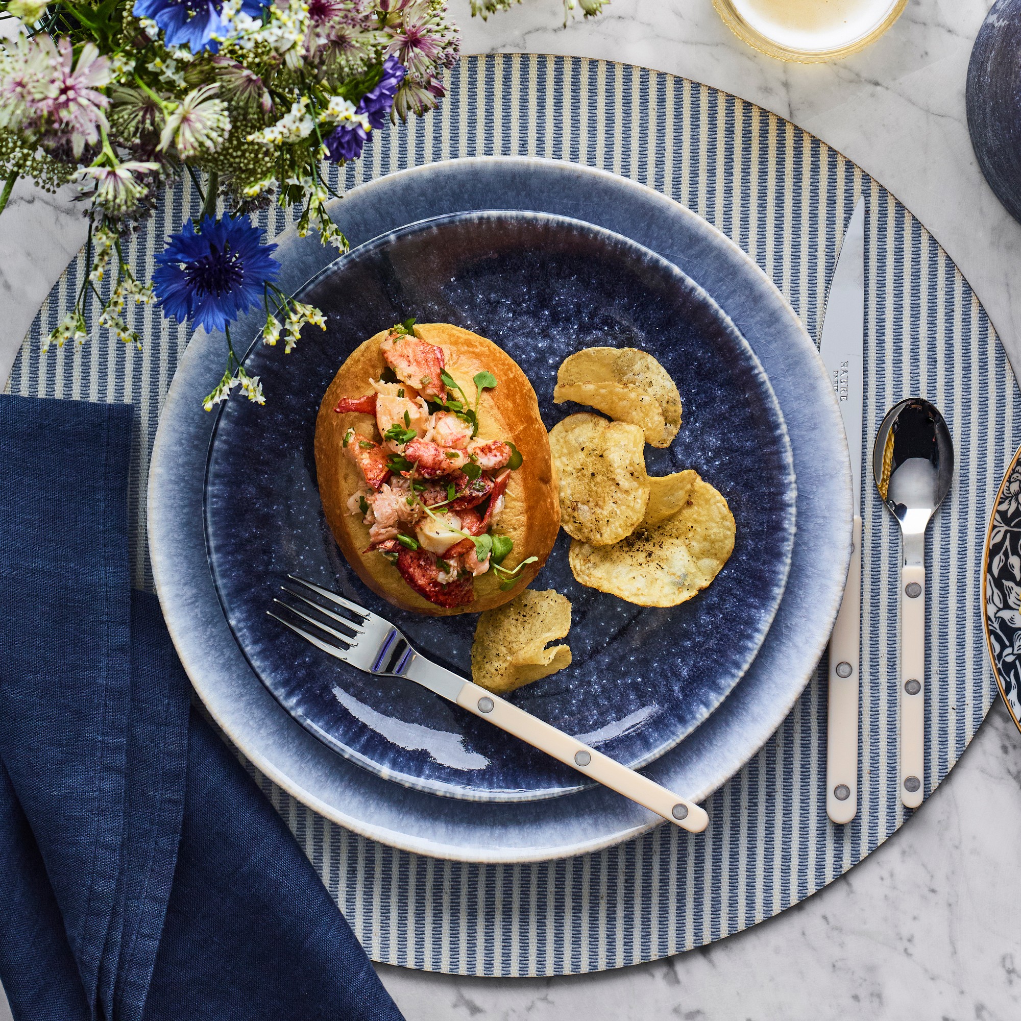 Cyprus Reactive Glaze Dinner Plates