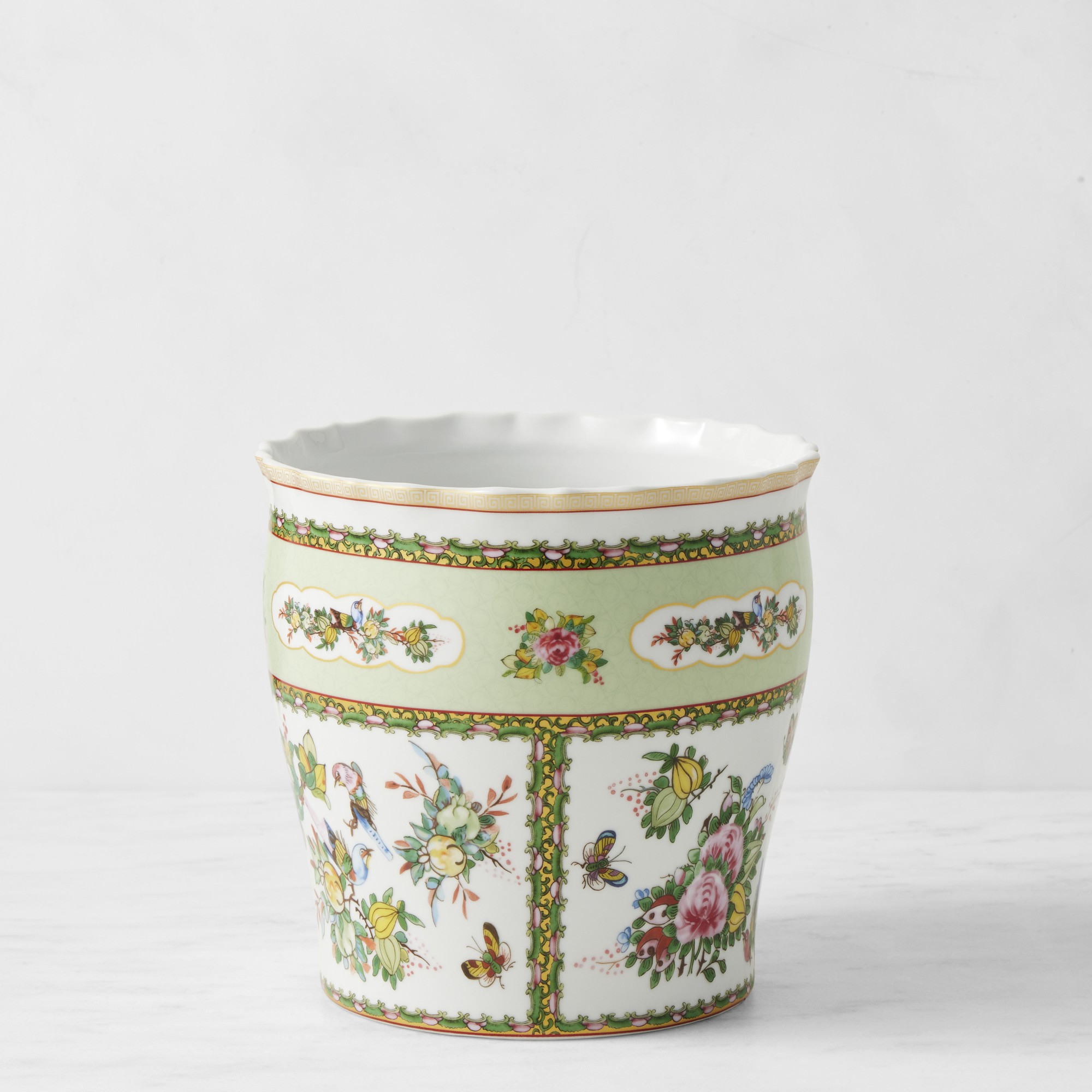 Famille Rose Porcelain Utensil Holder