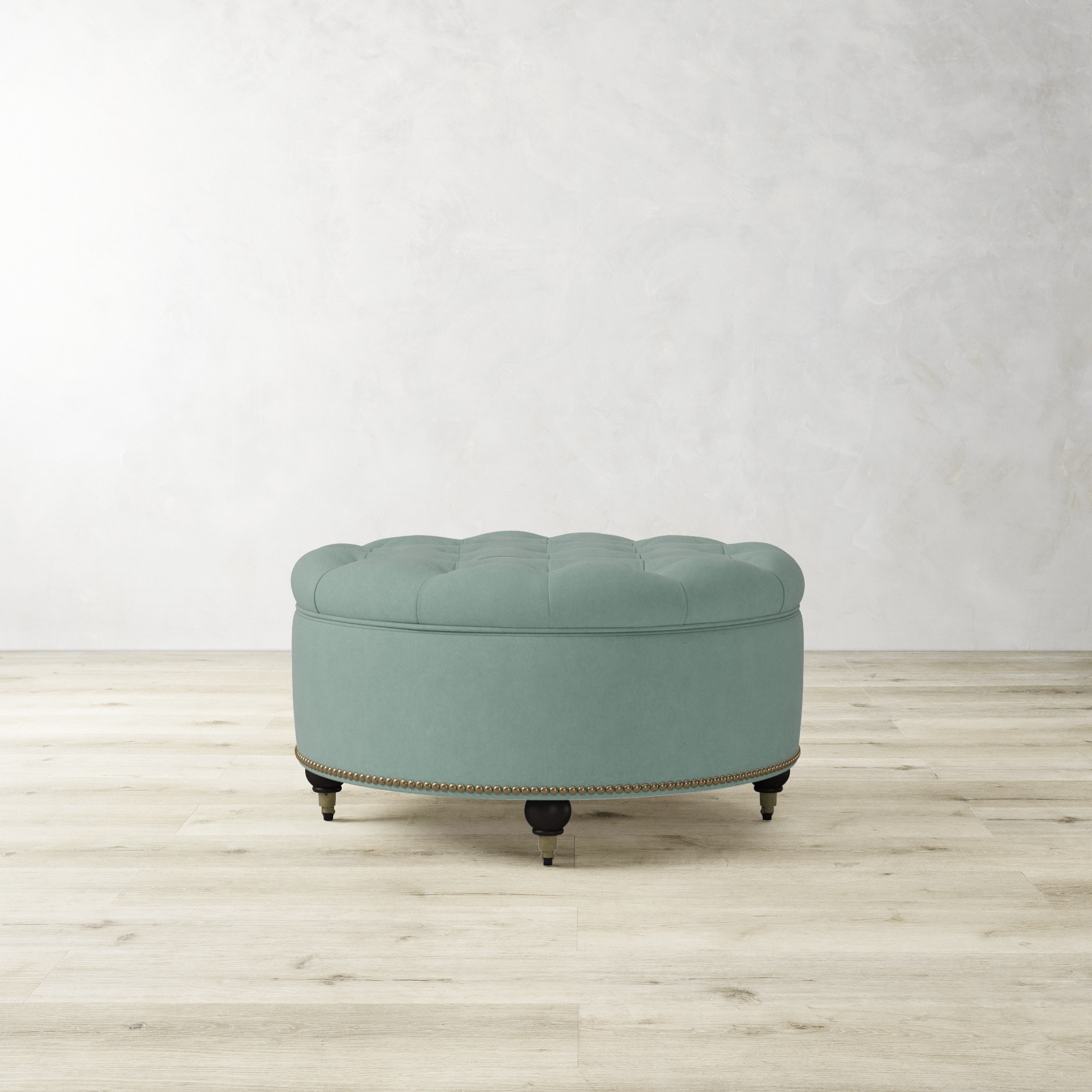 Soho Tufted Round Storage Ottoman (36)