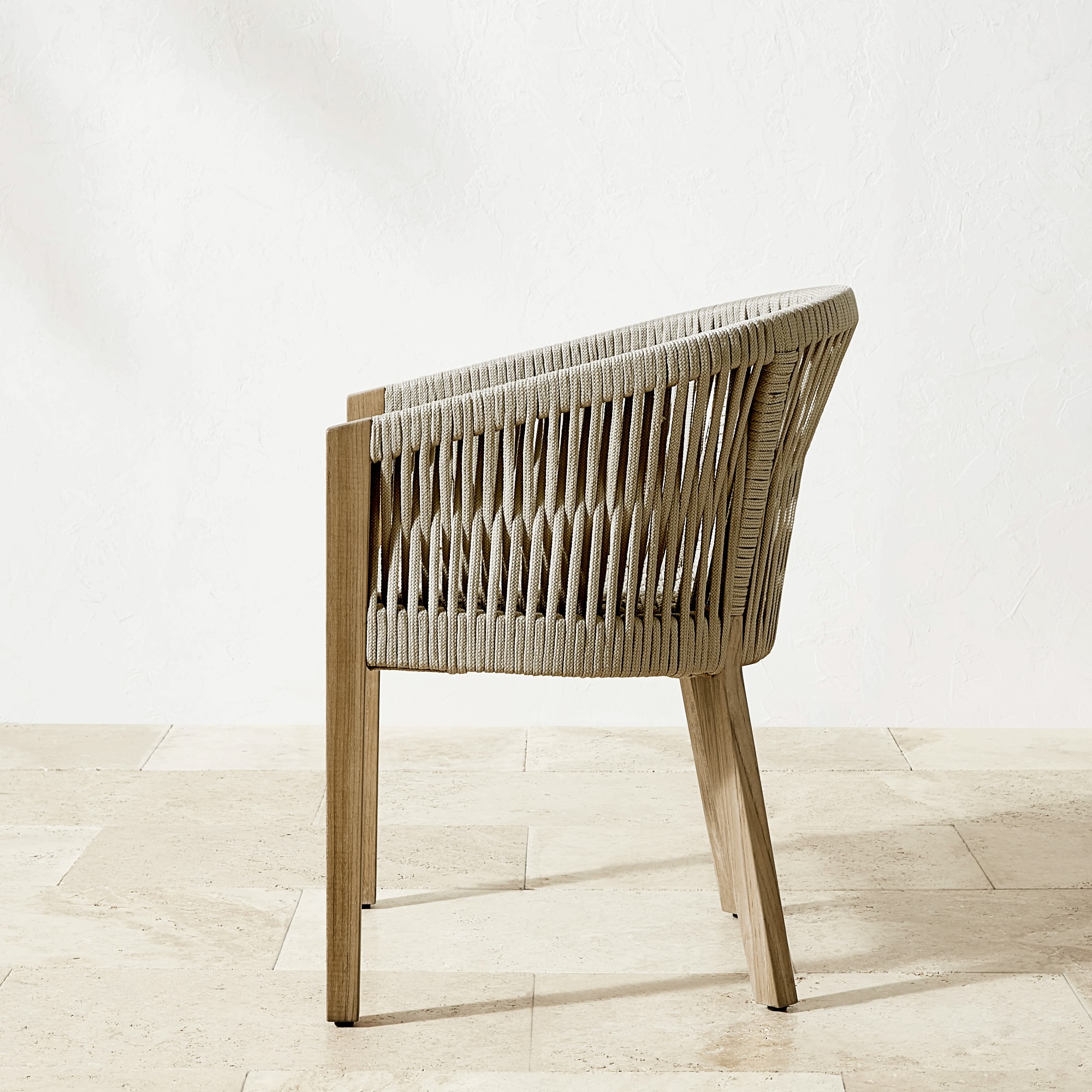 Larnaca Fiberstone Dining Table & Teak Pasadena Dining Chairs (96-108)