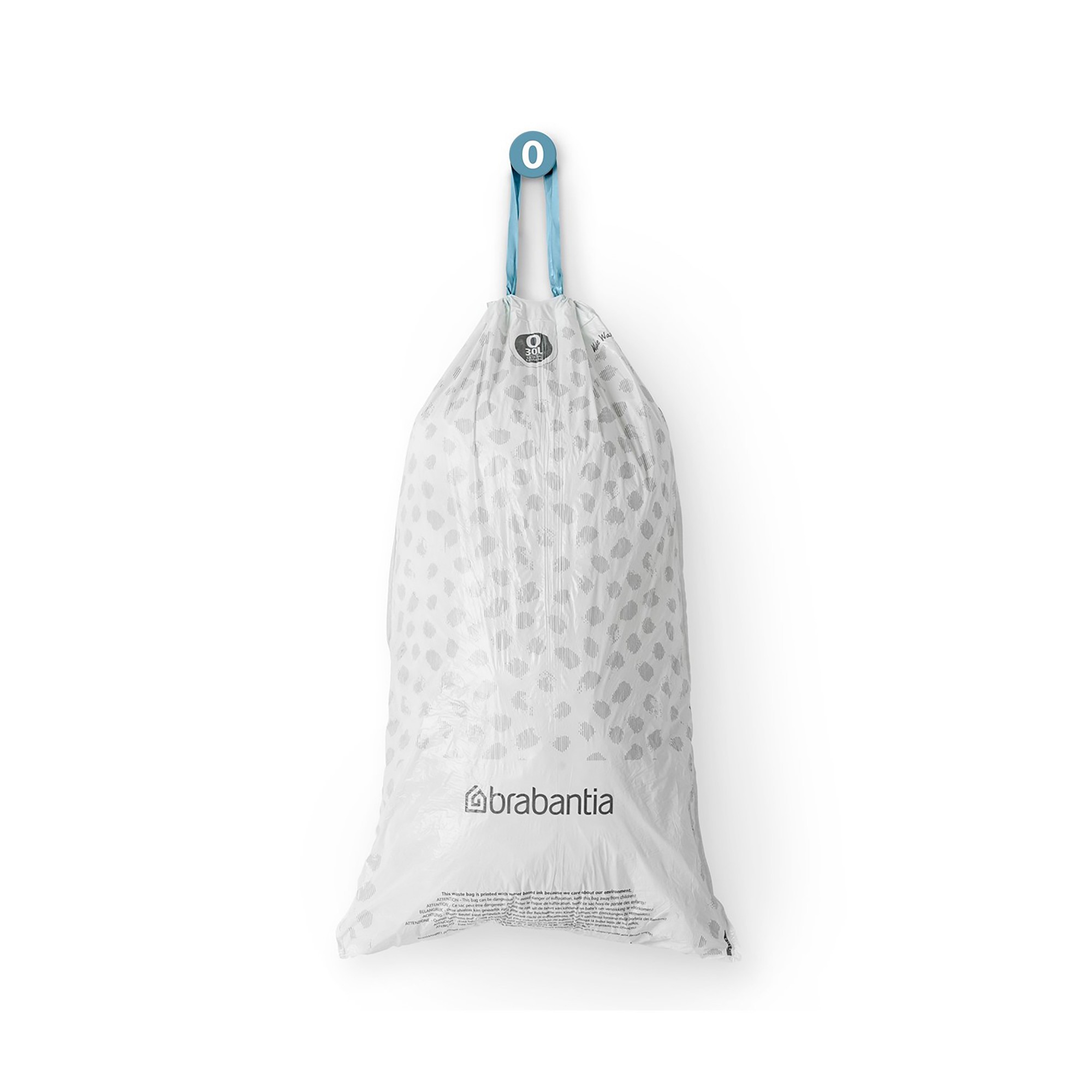 Brabantia PerfectFit Trash Bags, Code O, 8 Gallon (30L), 120-Count