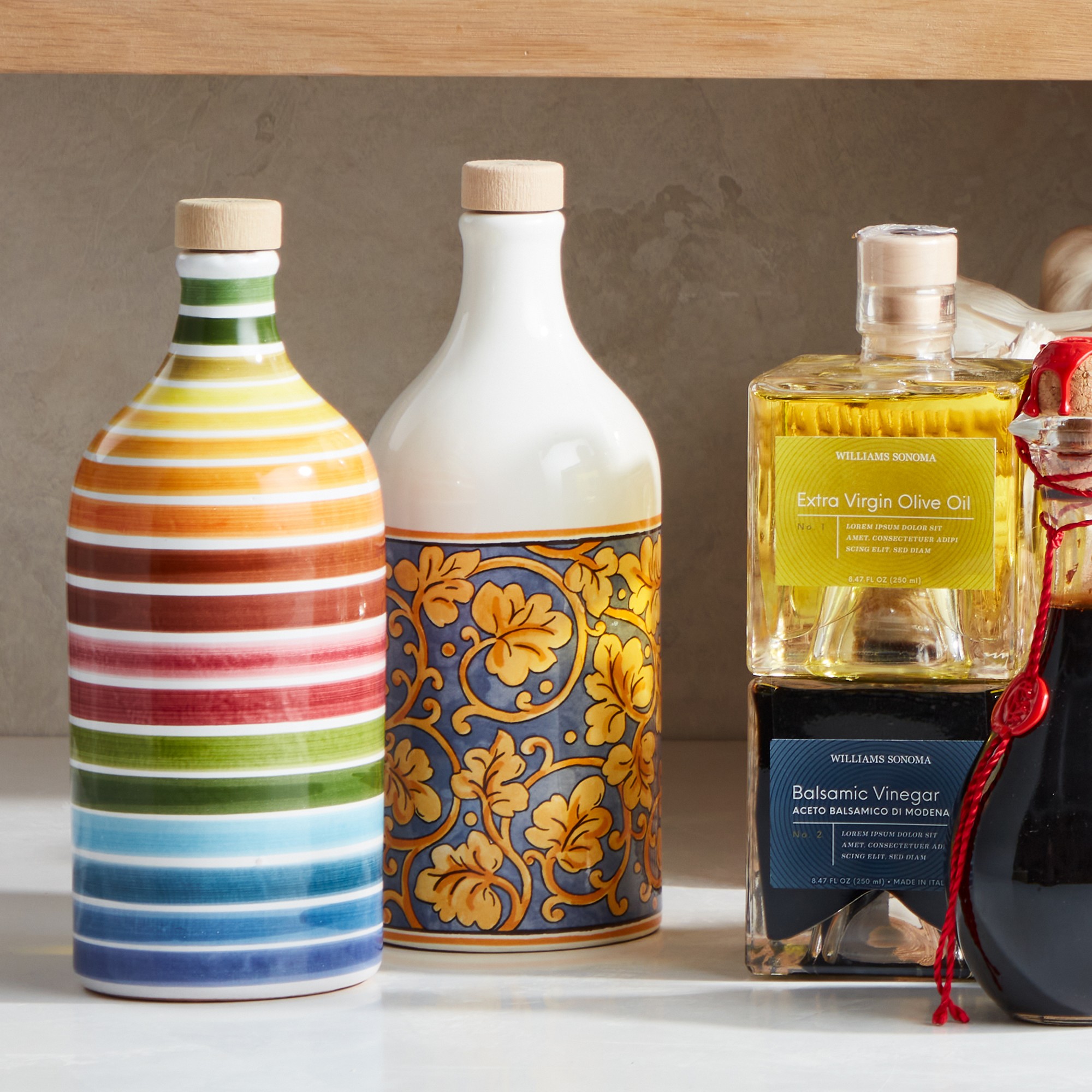 Muraglia Extra Virgin Olive Oil in Striped Bottle